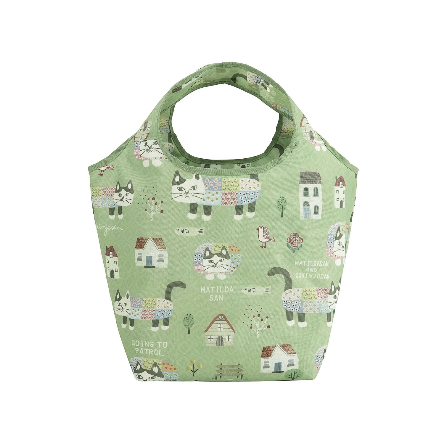 シルバー保冷保温 折り畳みエコバッグ（Sサイズ） マチルダさん柄 - 画像8