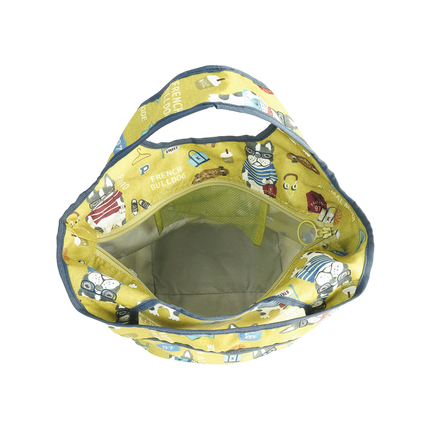 シルバー保冷保温 折り畳みエコバッグ（Sサイズ） パウロ柄 - 画像6