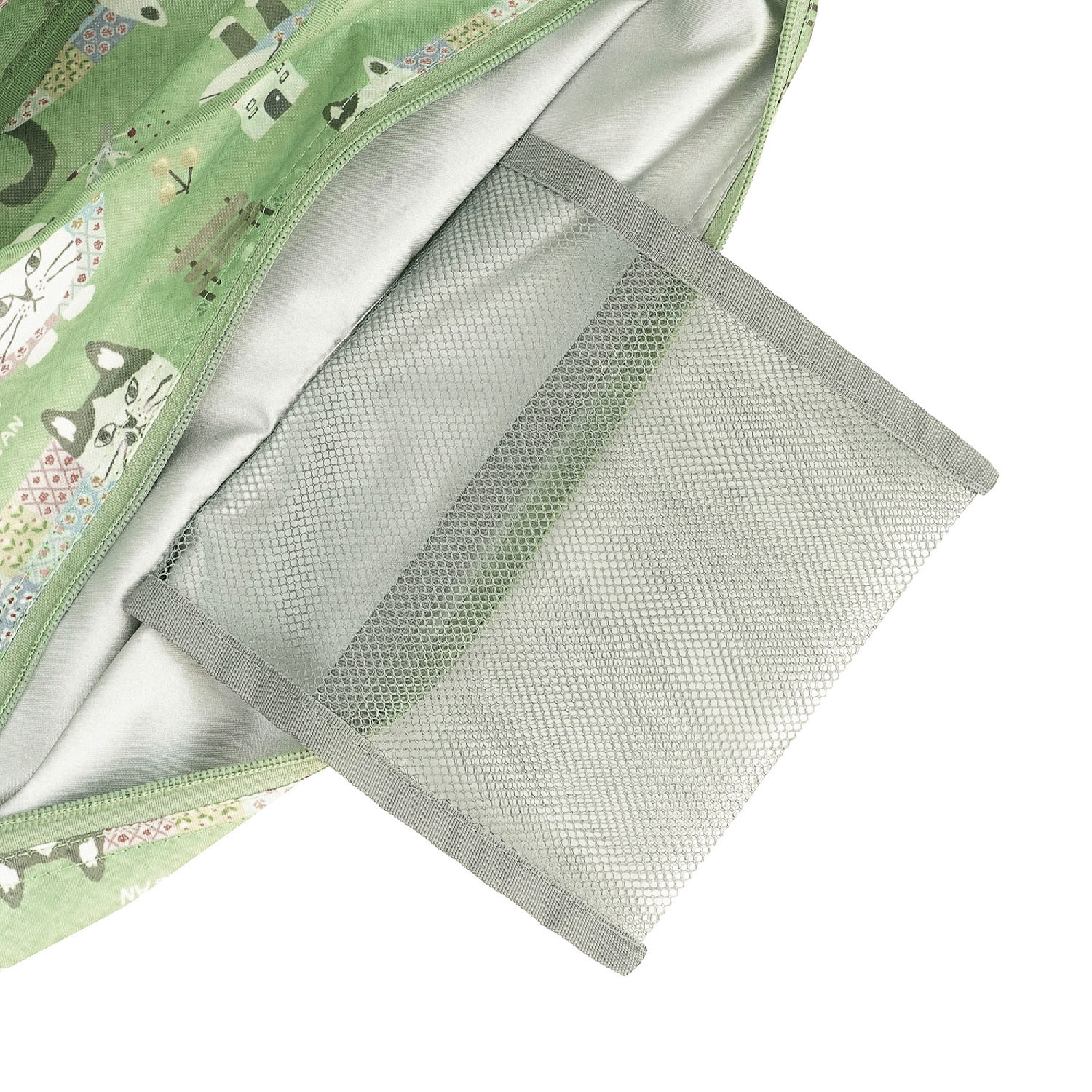 シルバー保冷保温 折り畳みエコバッグ（Lサイズ） マチルダさん柄 - 画像13