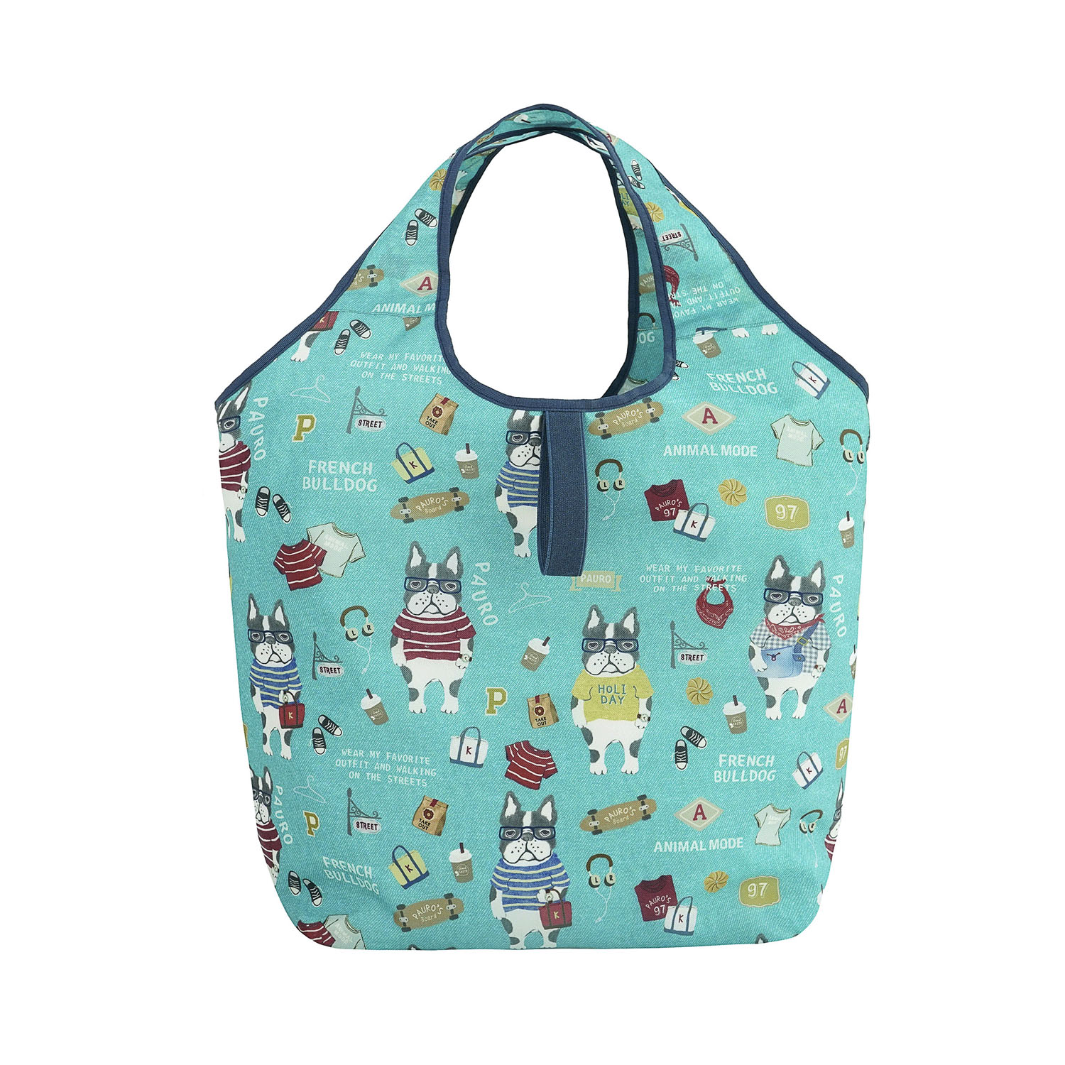 シルバー保冷保温 折り畳みエコバッグ（Lサイズ） ネパウロ柄 - 画像10