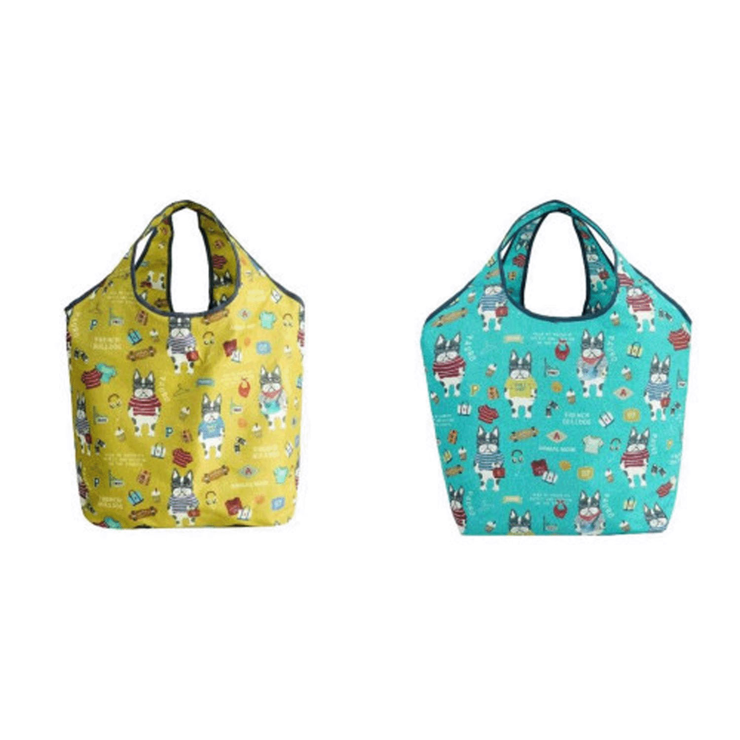 シルバー保冷保温 折り畳みエコバッグ（Lサイズ） ネパウロ柄