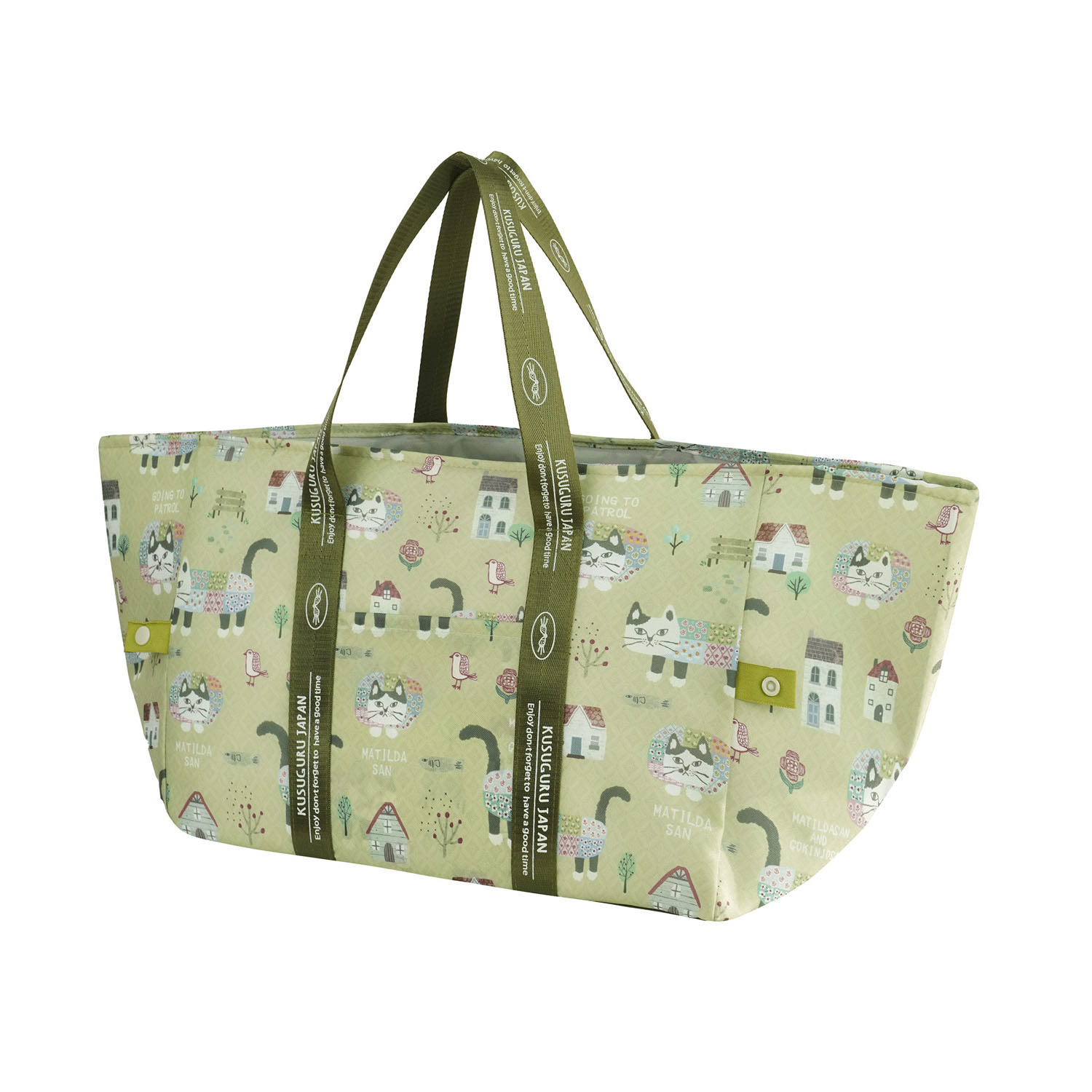 アルミ保冷保温 お買い物バッグ マチルダさん柄 - 画像3