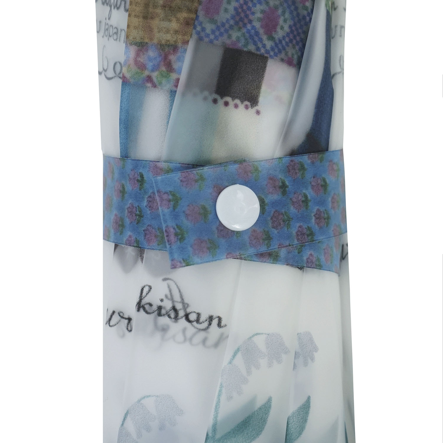 ビニール折りたたみ傘 パーラーすずらん堂柄 - 画像6