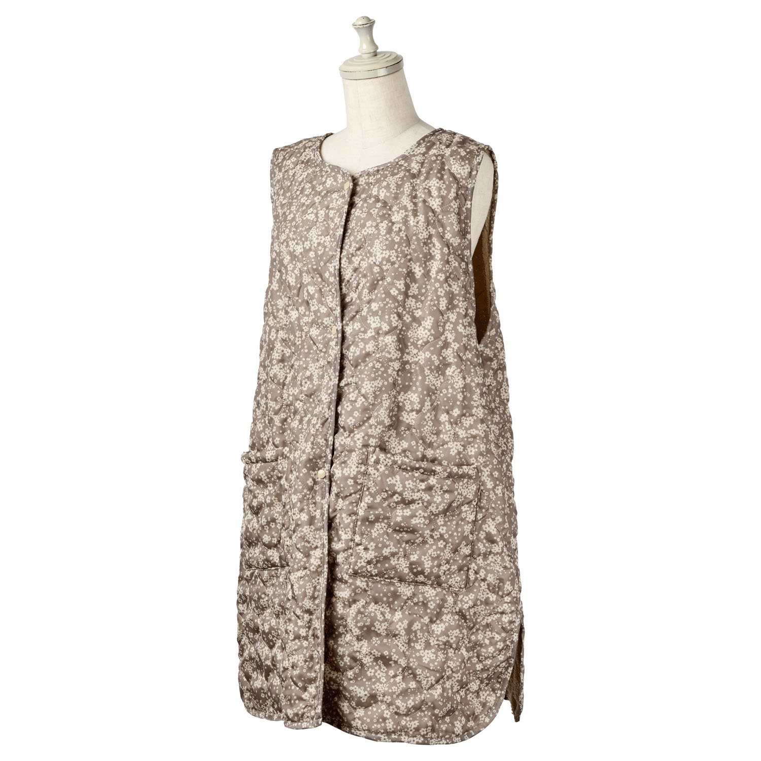 フローレット ボアキルトエプロン - 画像1