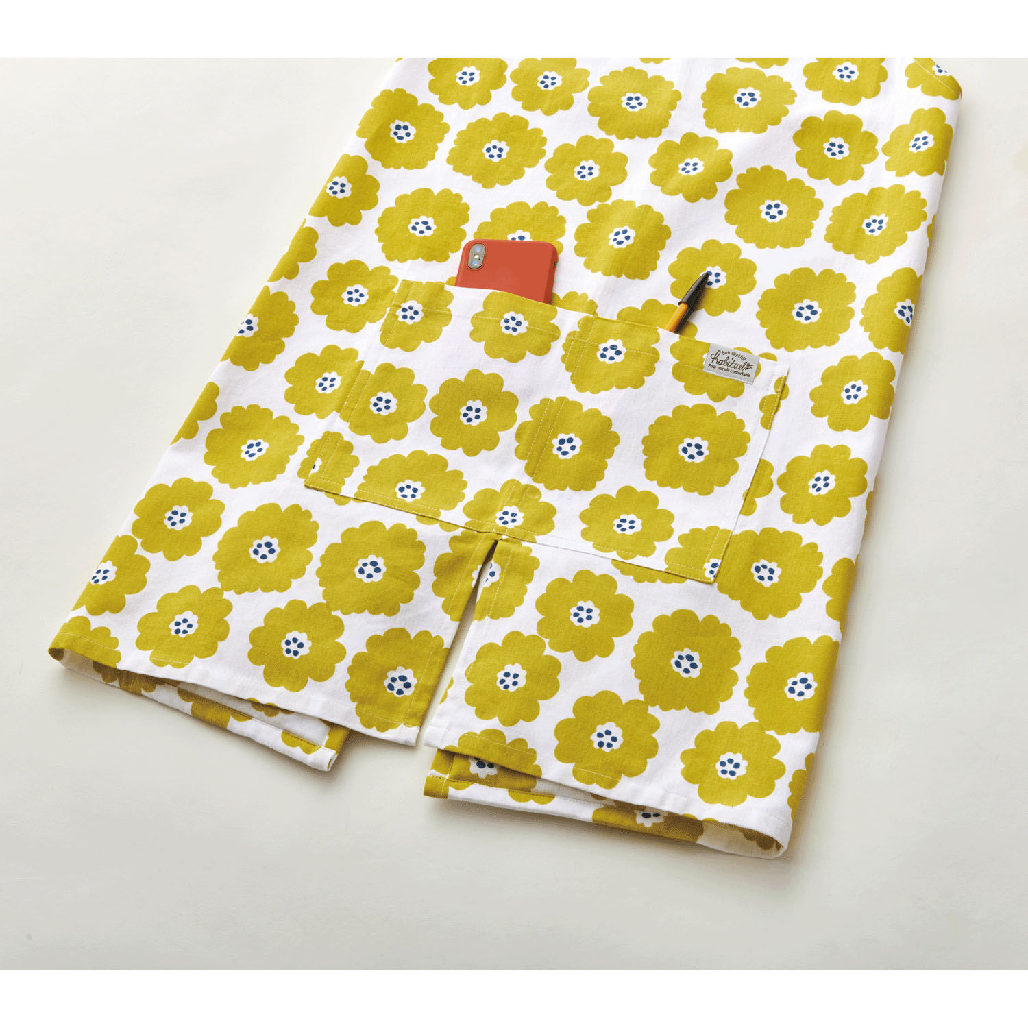 【2026年5月1日より価格改定】マーラ ミトン付きエプロン イエロー - 画像5