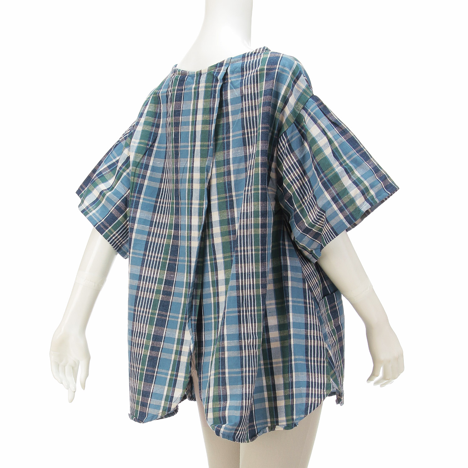 ドストチェック 半袖かっぽうぎ - 画像4