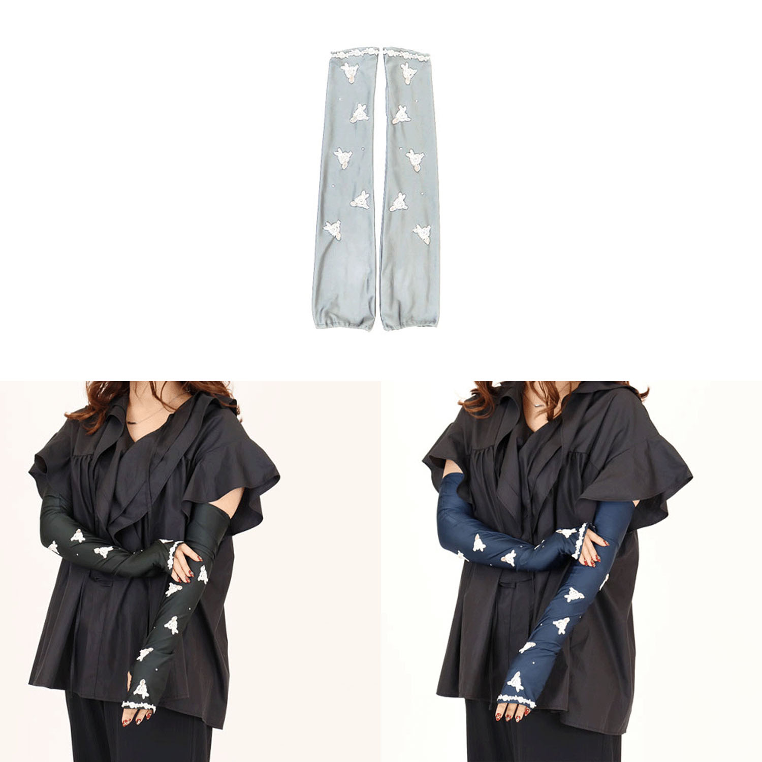 シャインローズUVロング手袋