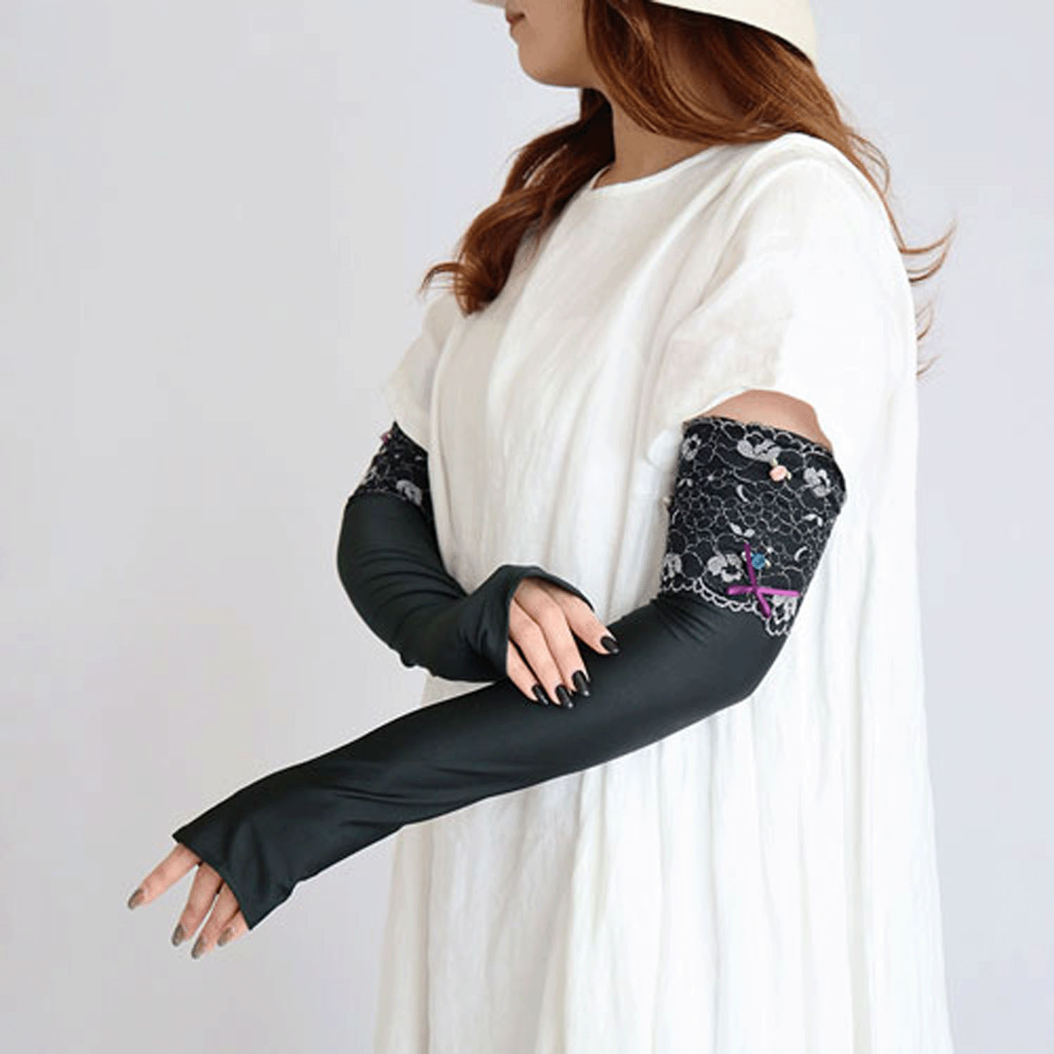 薔薇の園 UVロング手袋 - 画像11