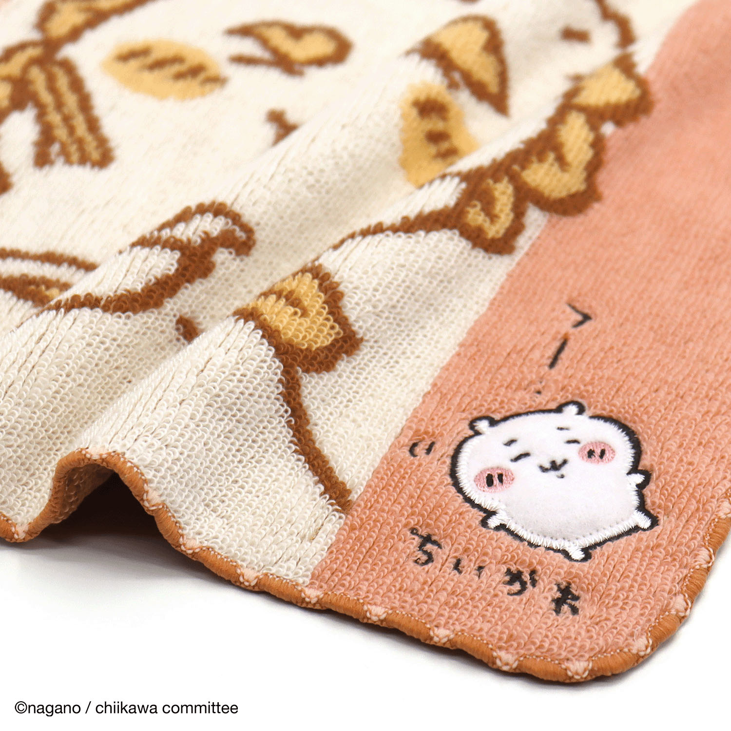 ちいかわ タオルハンカチ イエロー！！ オレンジ - 画像2