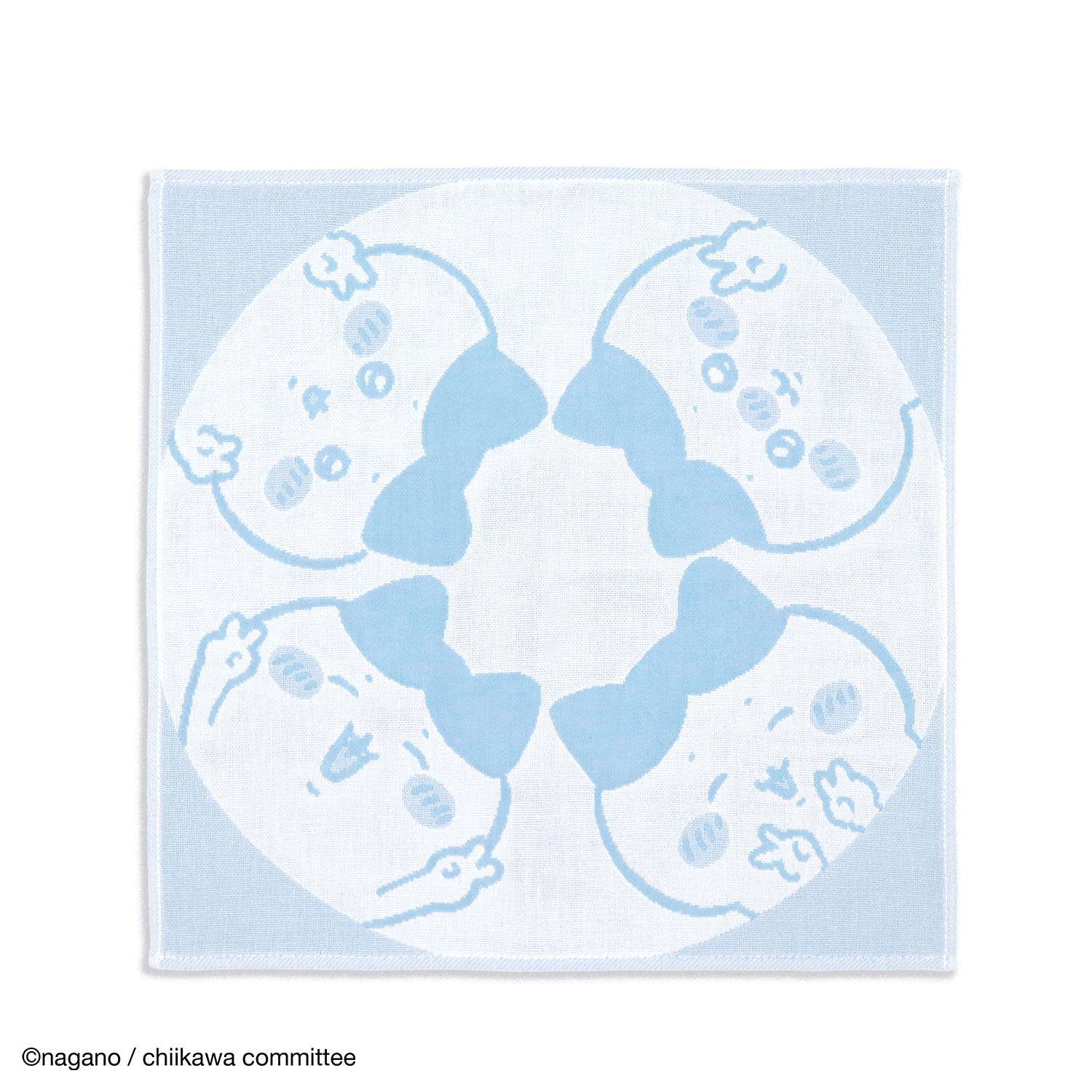 ちいかわ ウォッシュタオル ピース ブルー