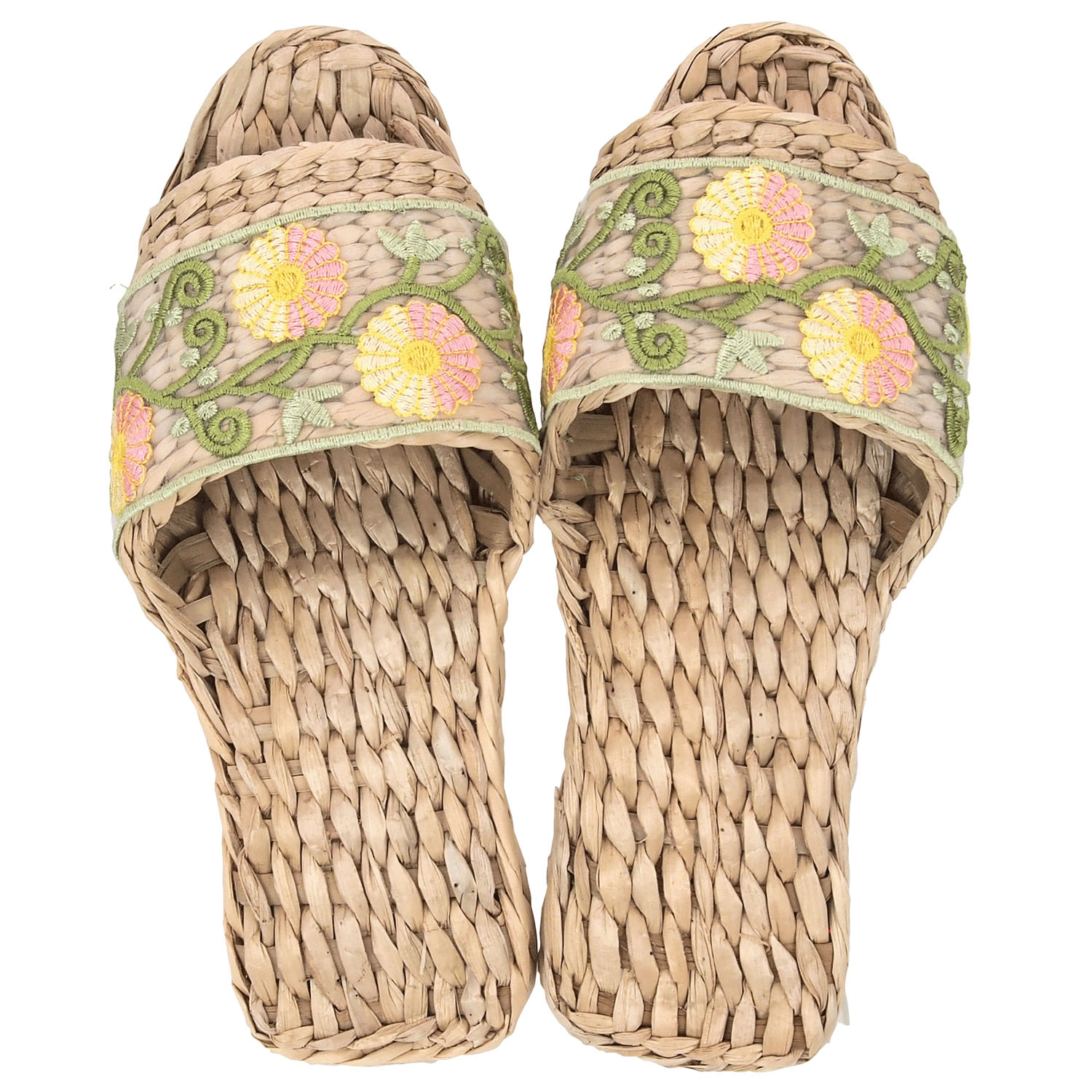 ガマスリッパ フラワー刺繍リボン - 画像2