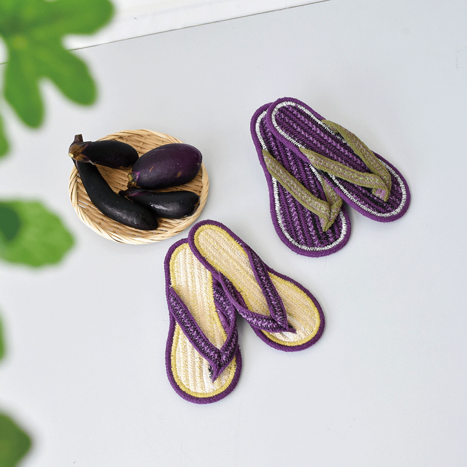 コットンサンダル ナスM