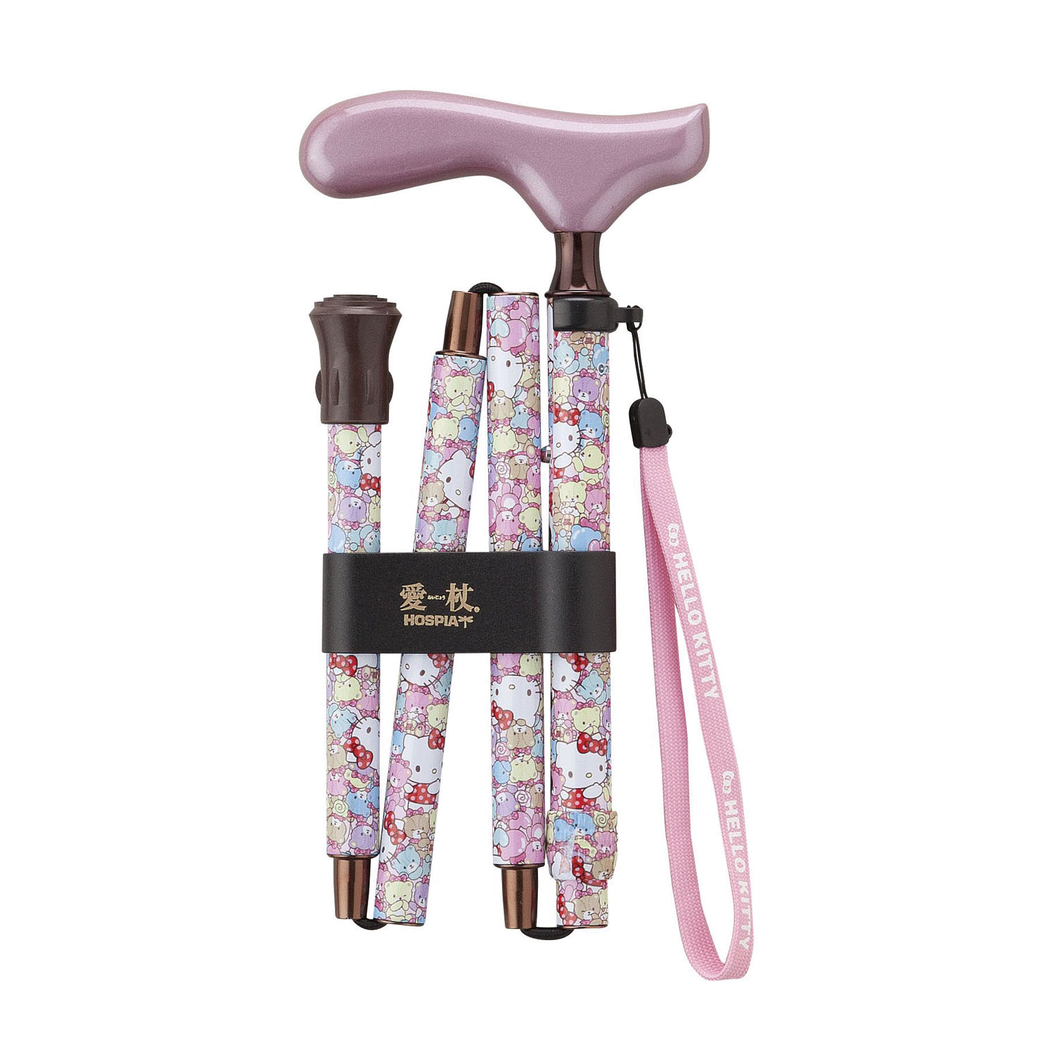 愛杖折りたたみステッキ ハローキティ - 画像1