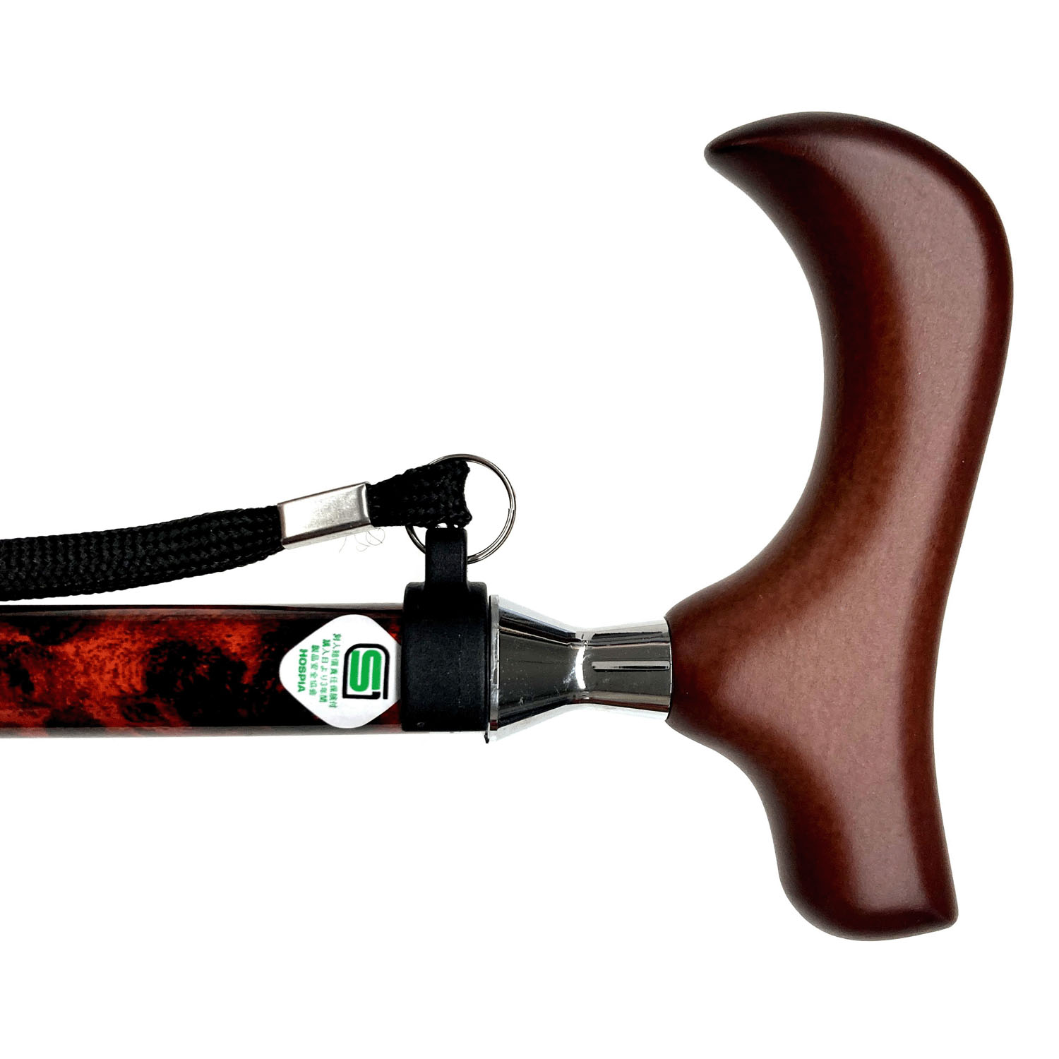 愛杖伸縮タイプステッキ Eシリーズ木目 - 画像2