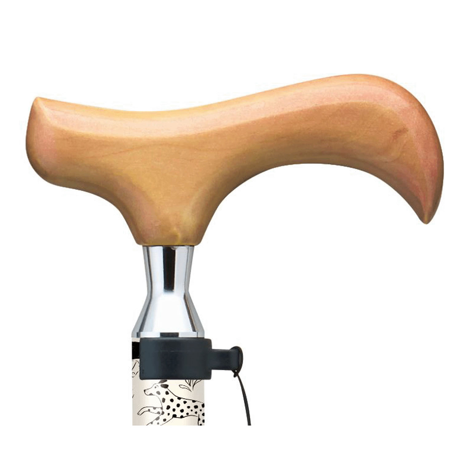 愛杖ラブリードッグ 折畳ステッキ ベージュ - 画像3