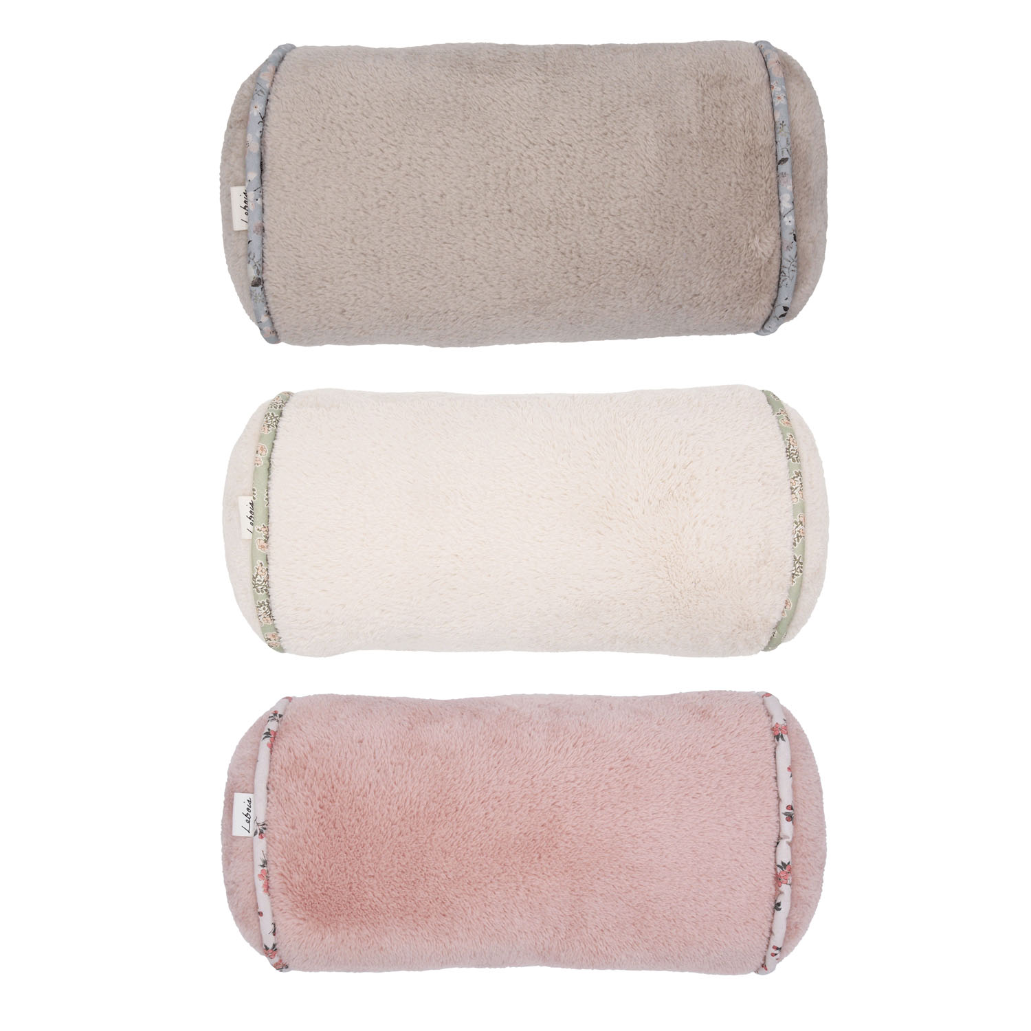 ルボア 花柄パイピングクッション