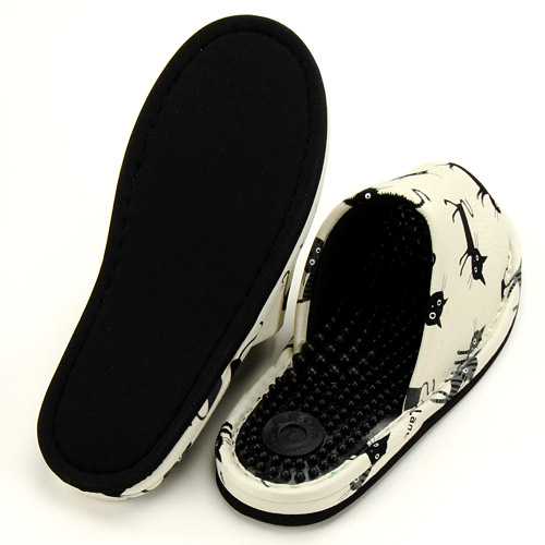 健康スリッパ 黒猫柄 - 画像3