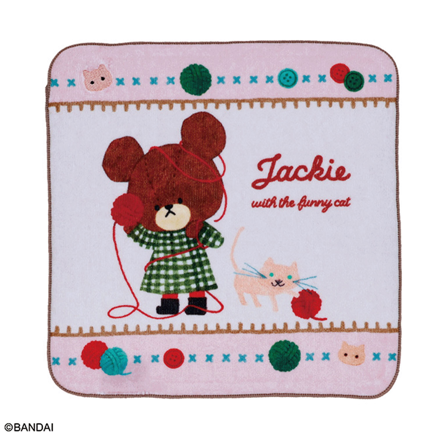 くまのがっこう ミニタオル ジャッキーとねこ