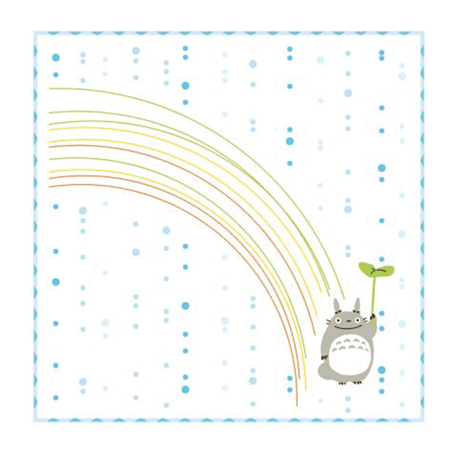 となりのトトロ ミニタオル 虹 BL