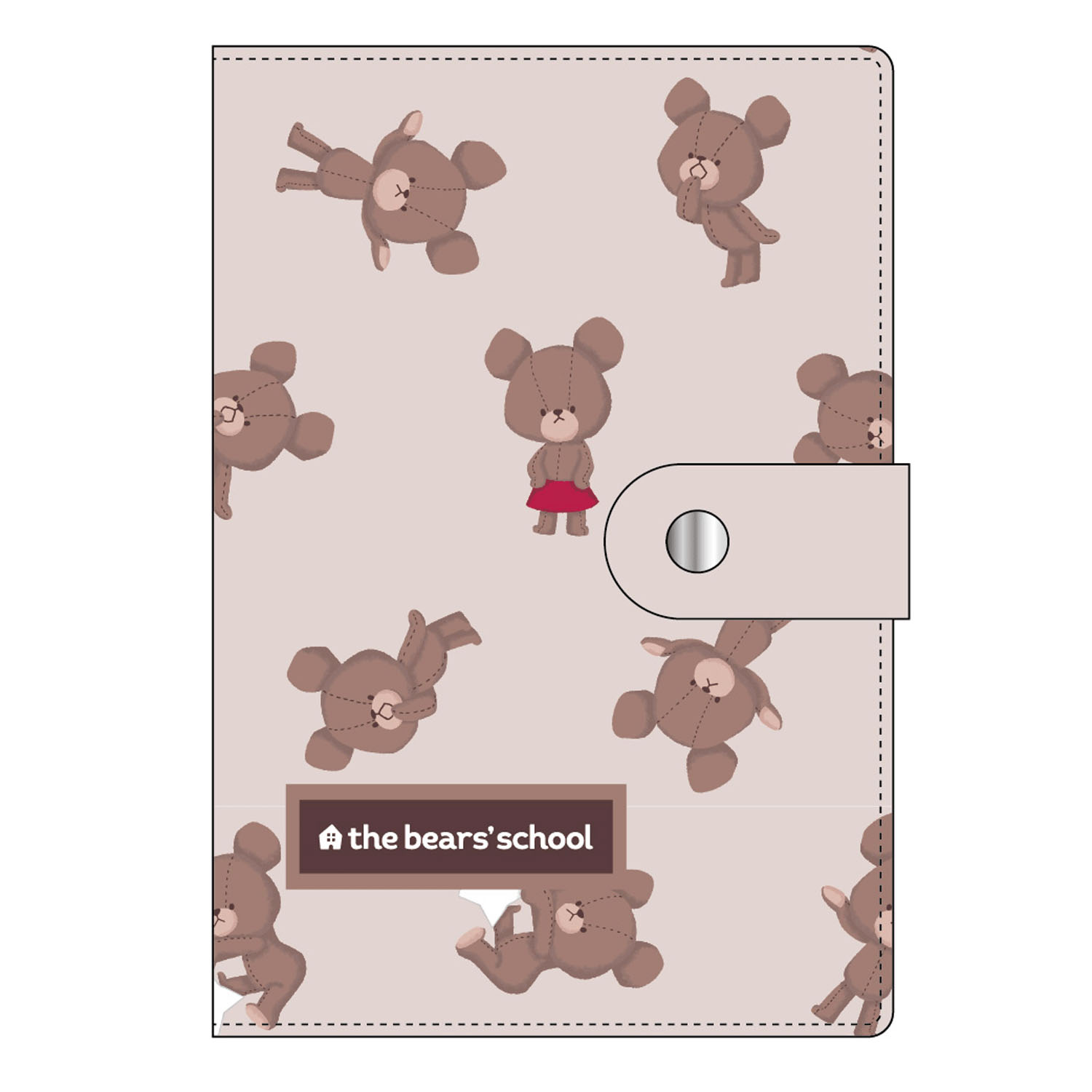 くまのがっこう お薬手帳ケース 「ムードココア」