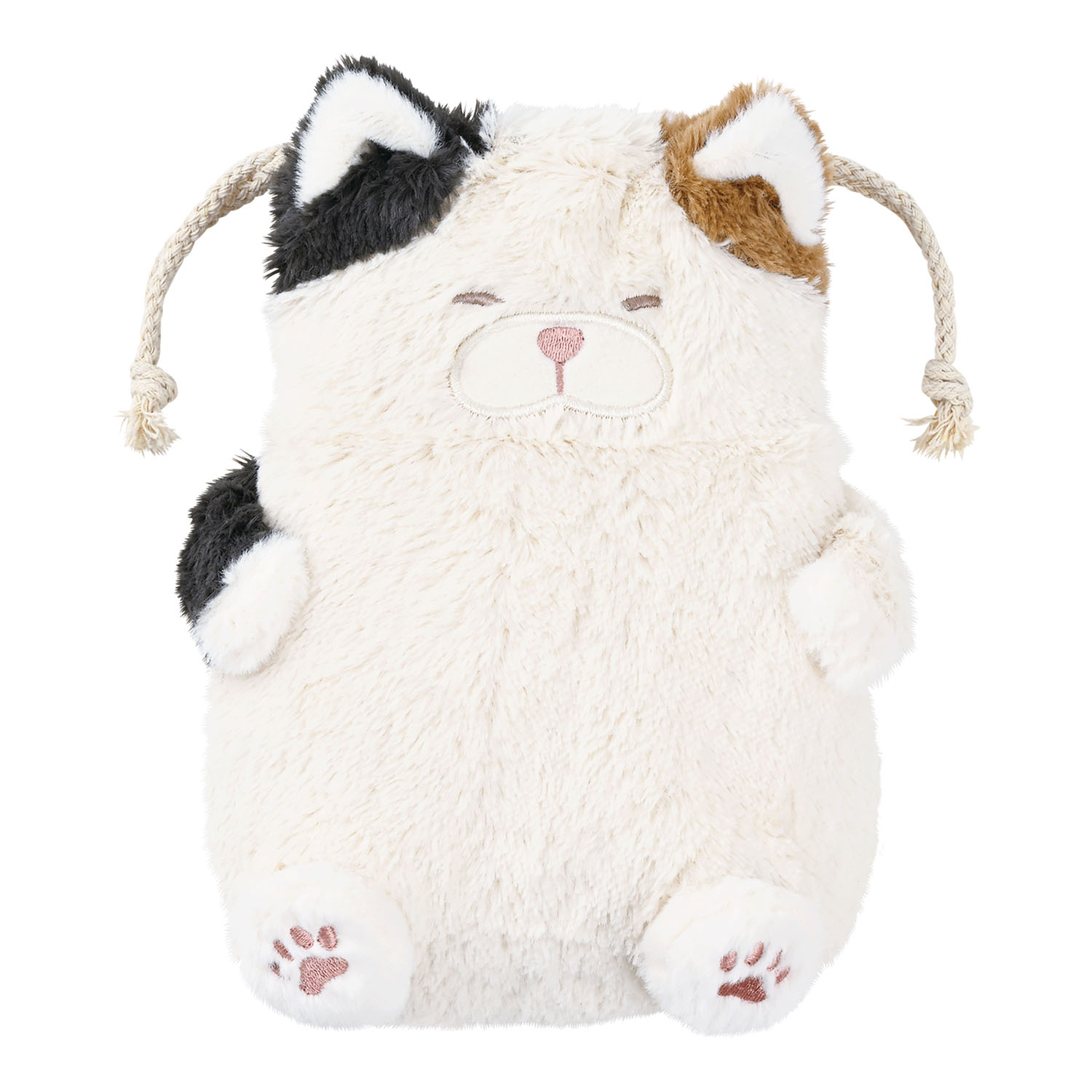 ねこ肯定感巾着 みけねこのさんま