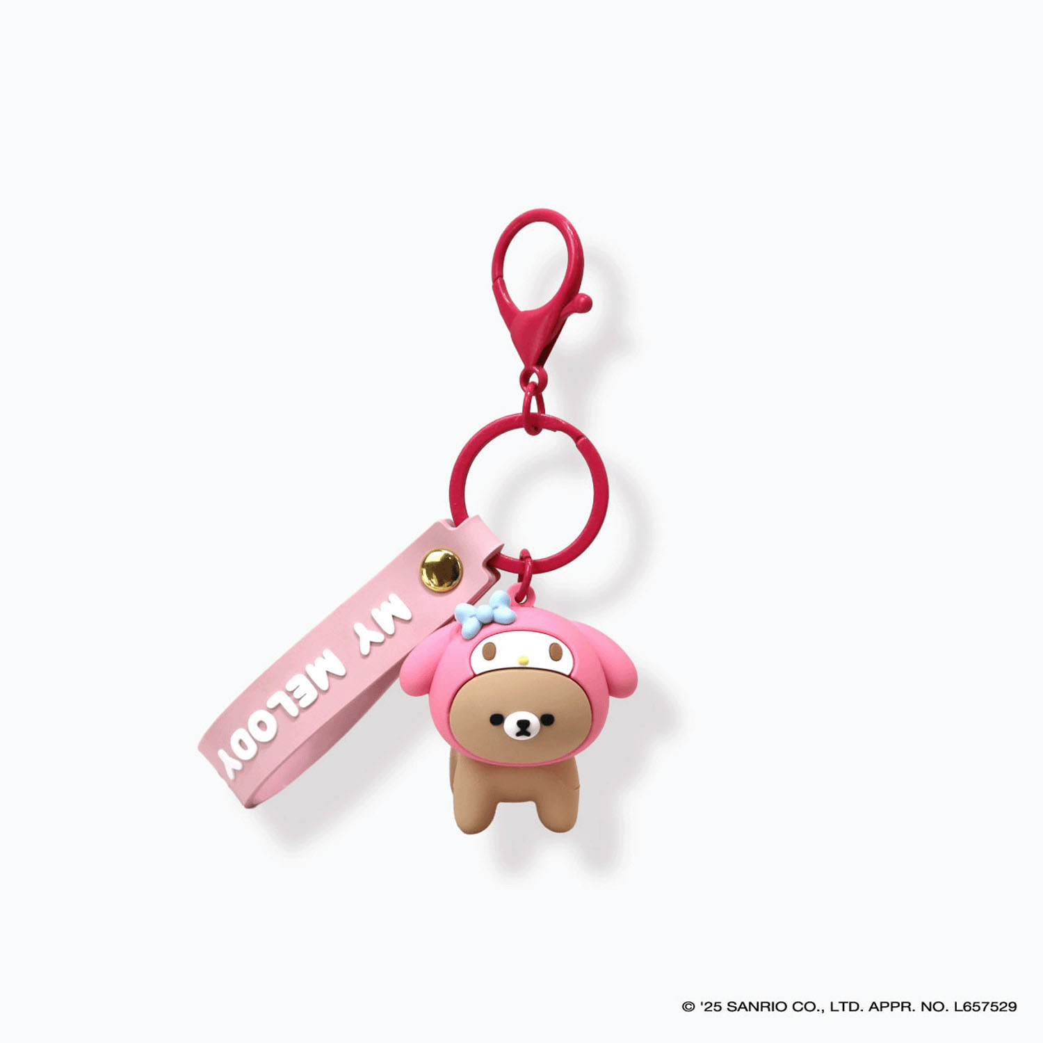 なかよしPVCキーホルダー マイメロディ×クマ