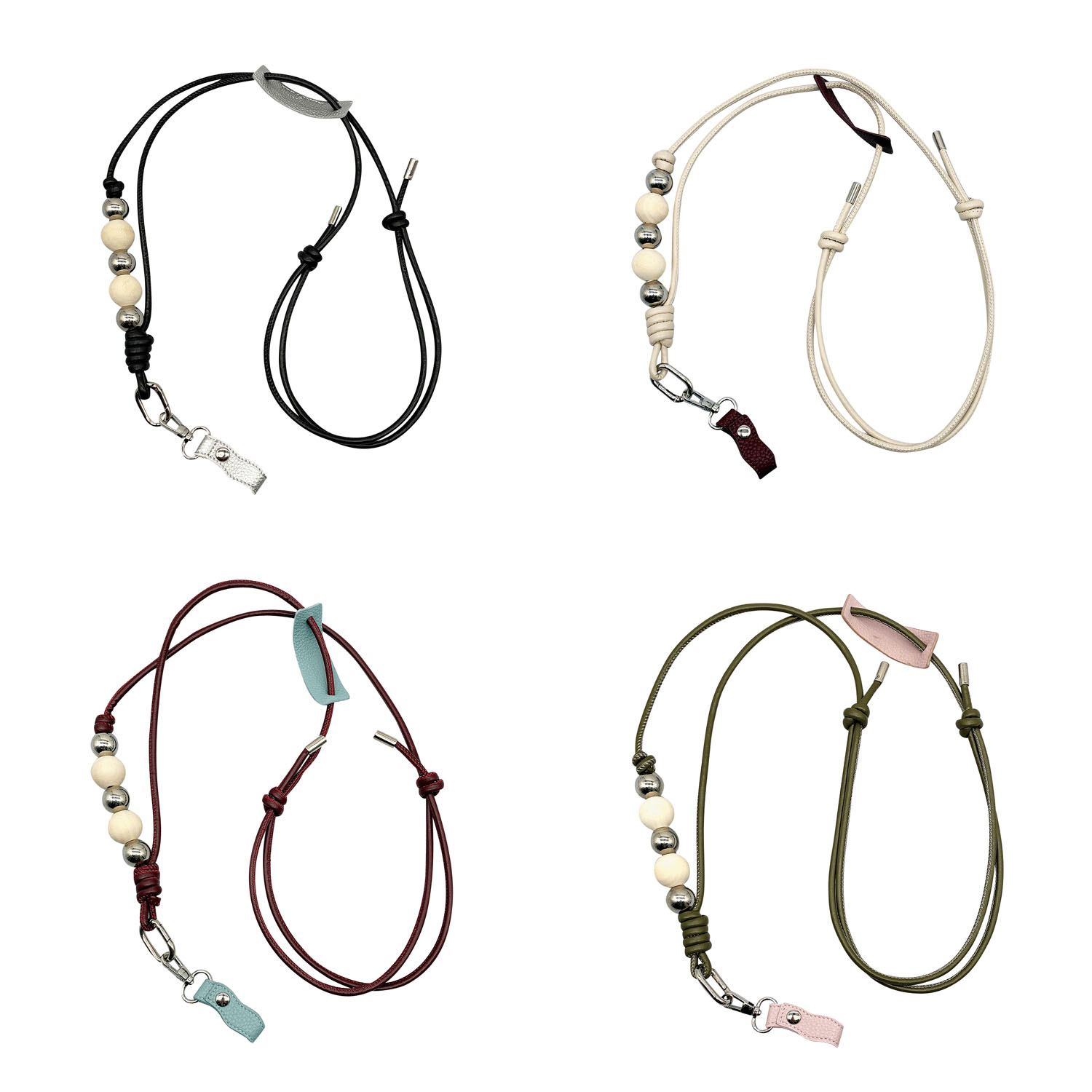 AO PUビーズショルダーストラップ - 画像1