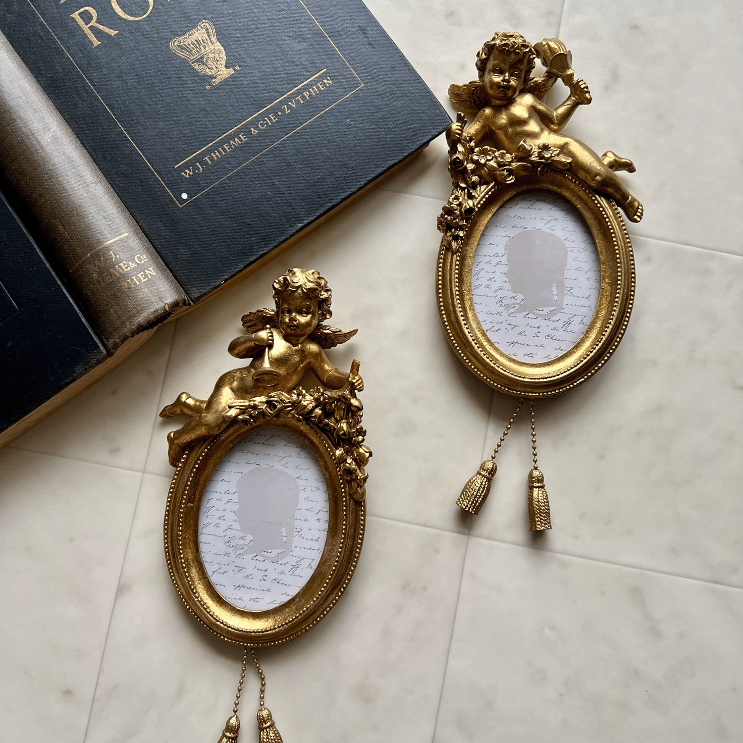 エンジェル・フォトフレーム オーバル 壁掛け - 画像3