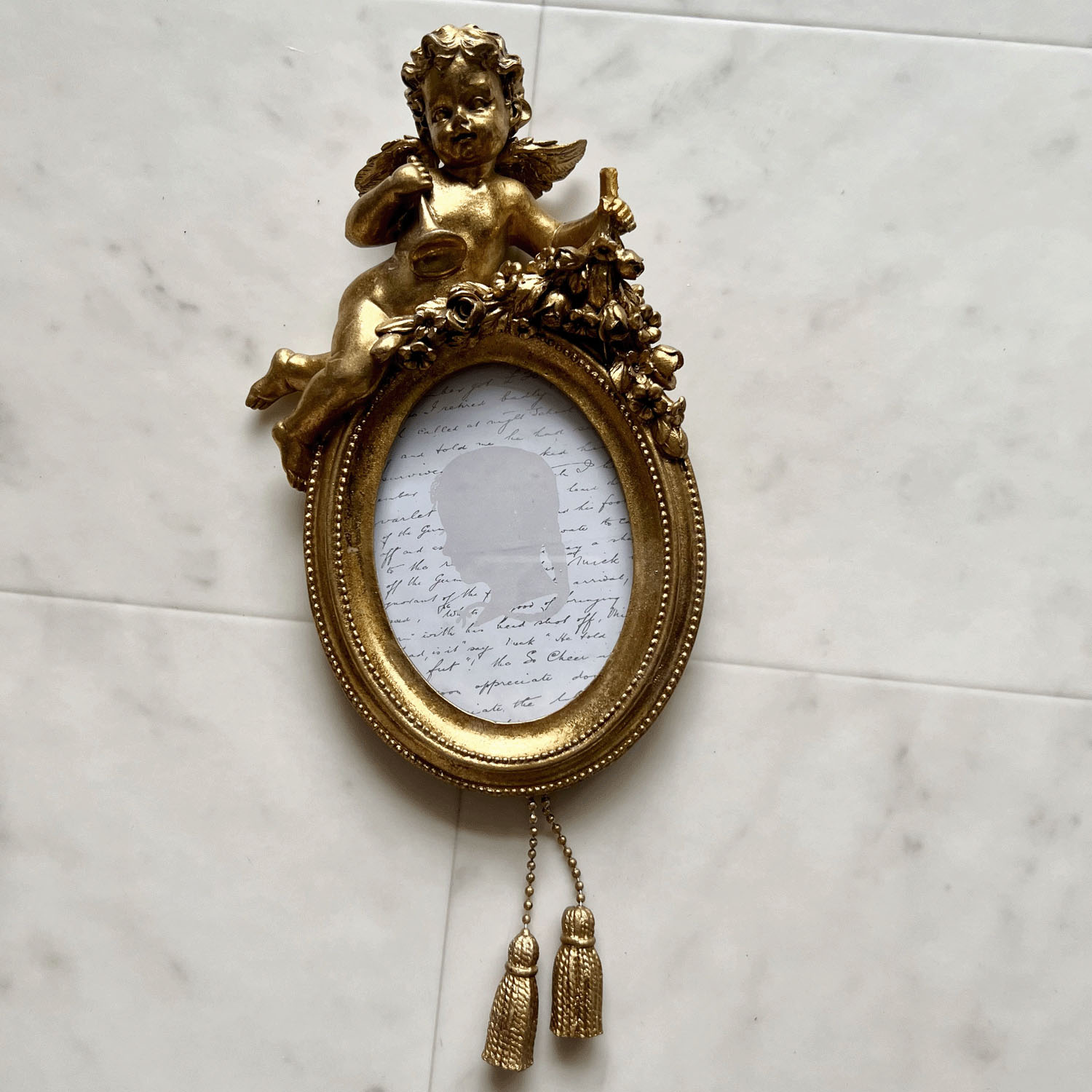 エンジェル・フォトフレーム オーバル 壁掛け - 画像4