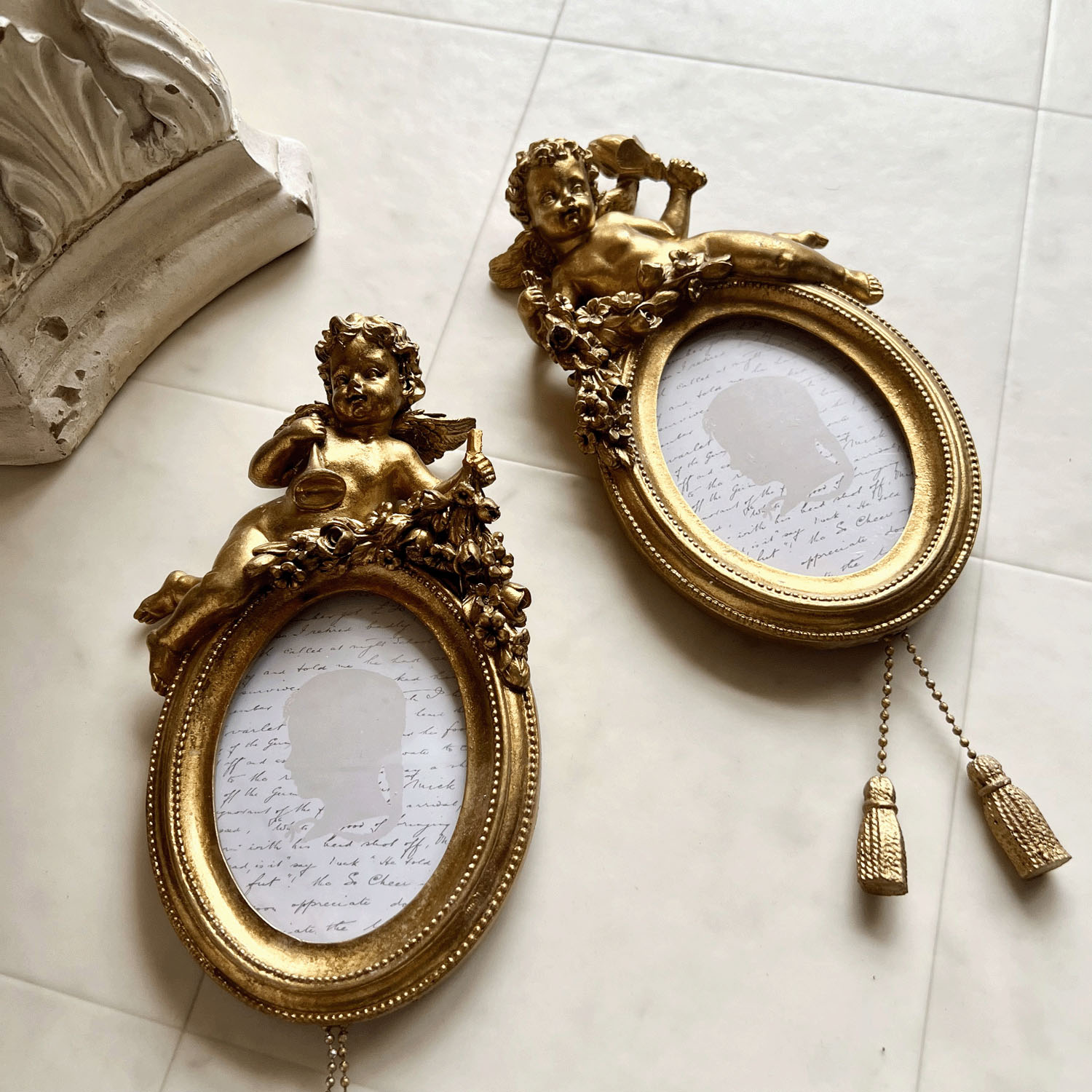 エンジェル・フォトフレーム オーバル 壁掛け