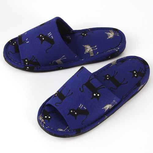 黒猫外縫いスリッパ - 画像6