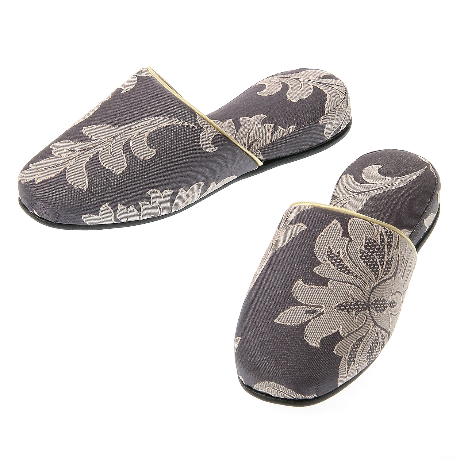 フラワーパターン吊り込みスリッパ