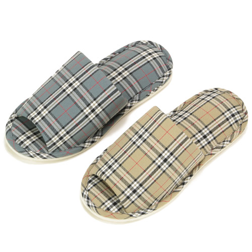 タータンチェックスリッパ 3L