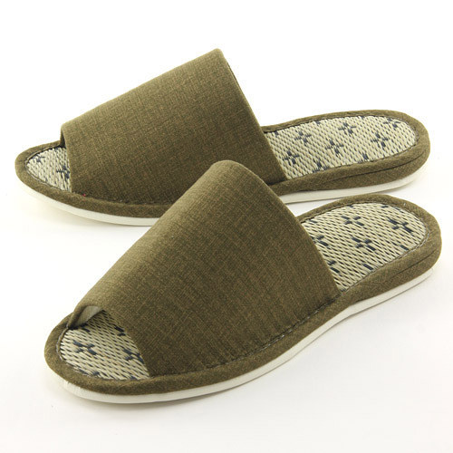 十字紋畳中 スリッパL - 画像2