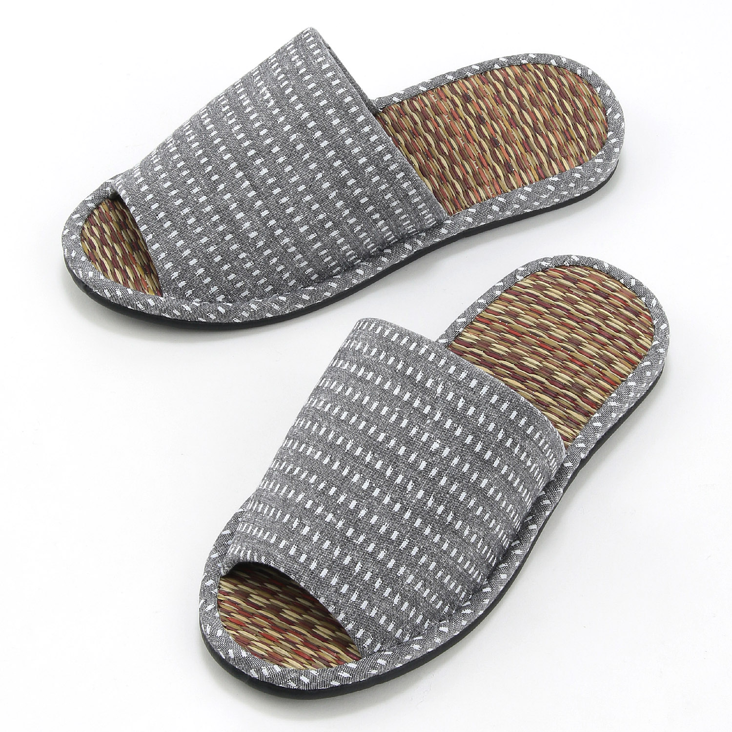 ラインドット畳中スリッパL