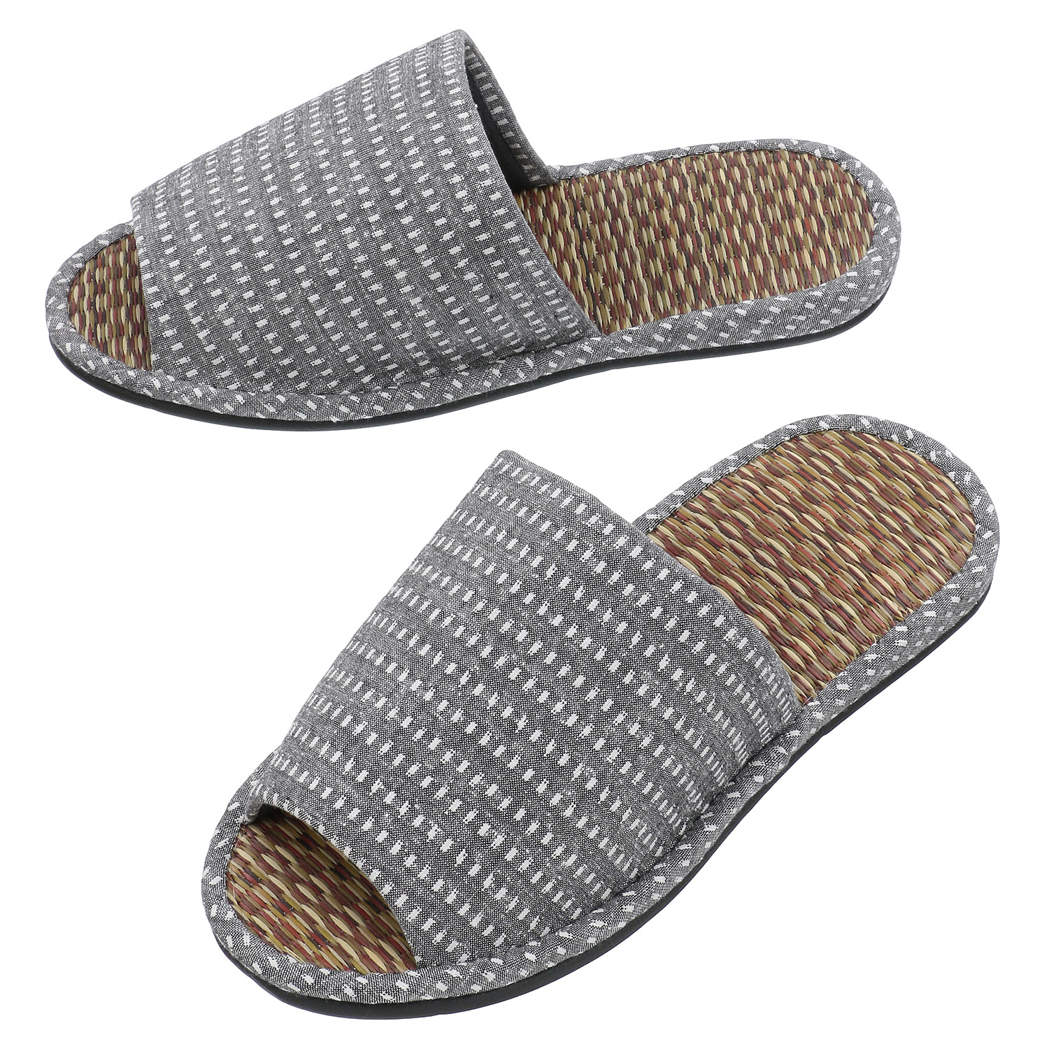 ラインドット畳中スリッパ3L