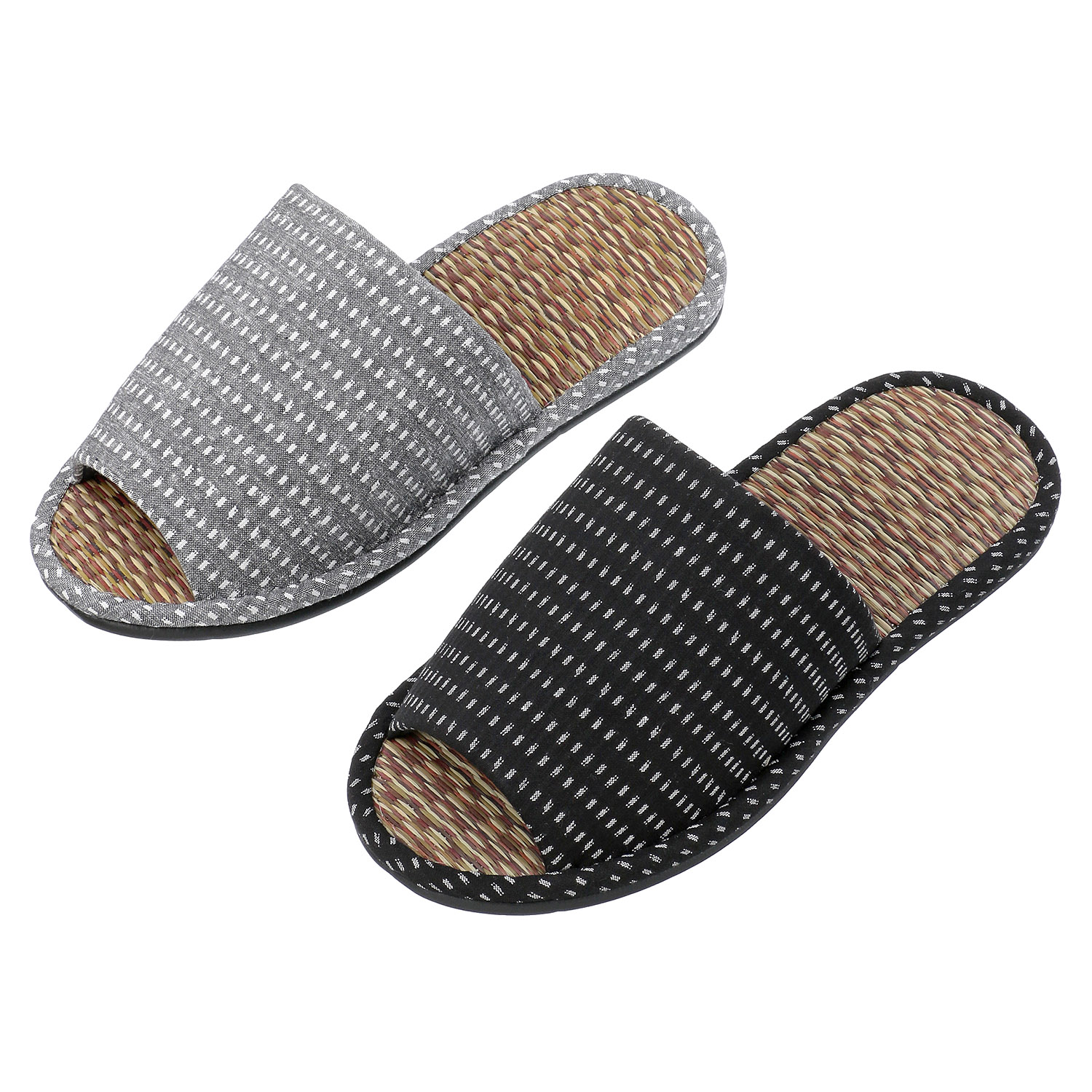 ラインドット畳中スリッパ3L