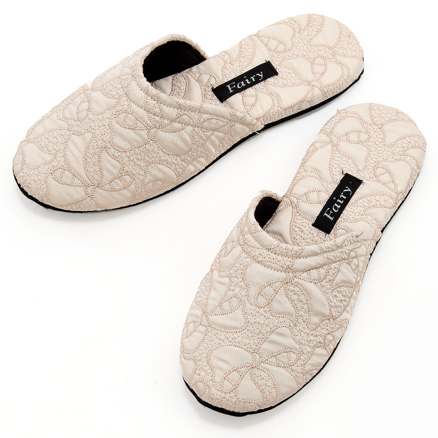 新サテンキルトスリッパ - 画像2