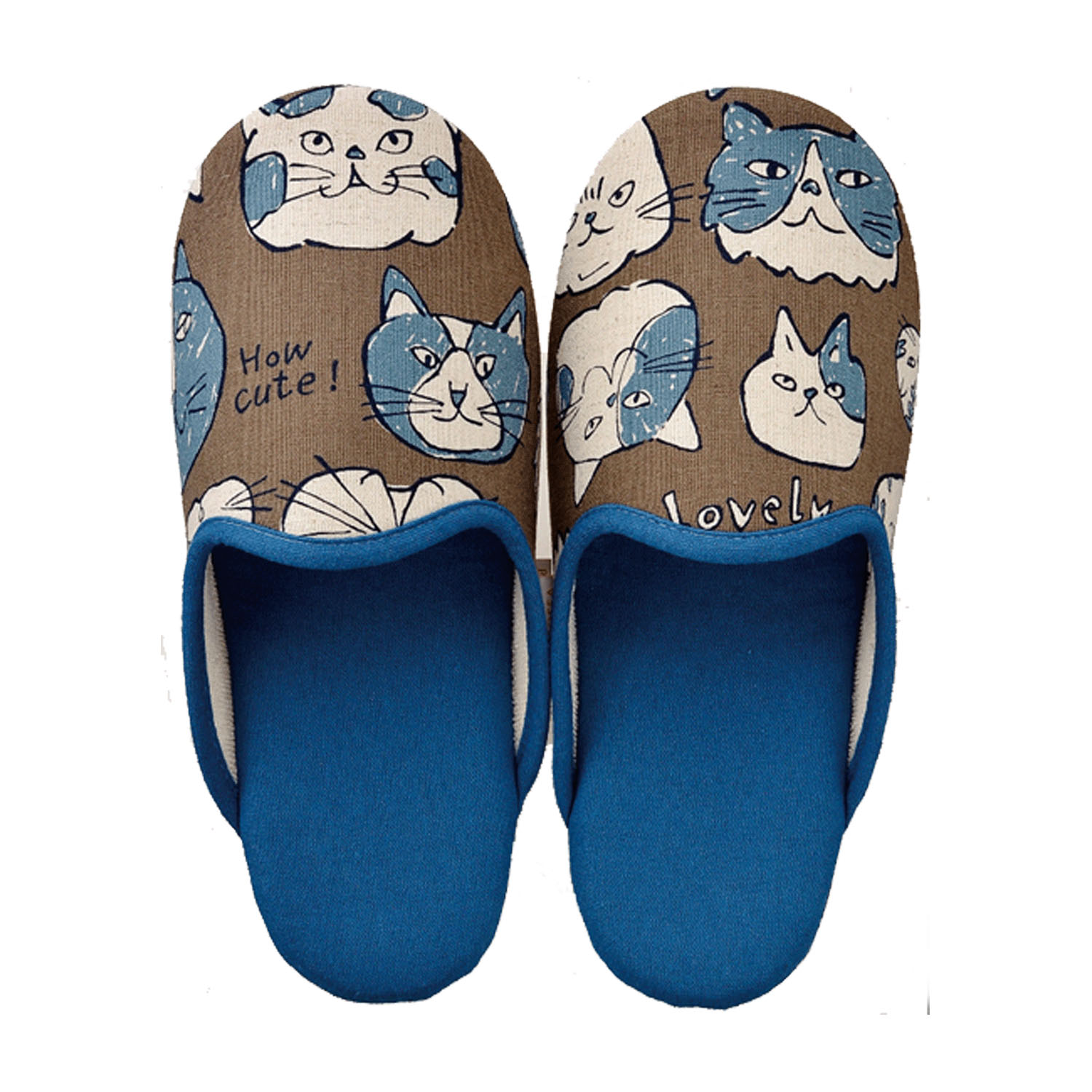 キャットフェース スリッパ - 画像1