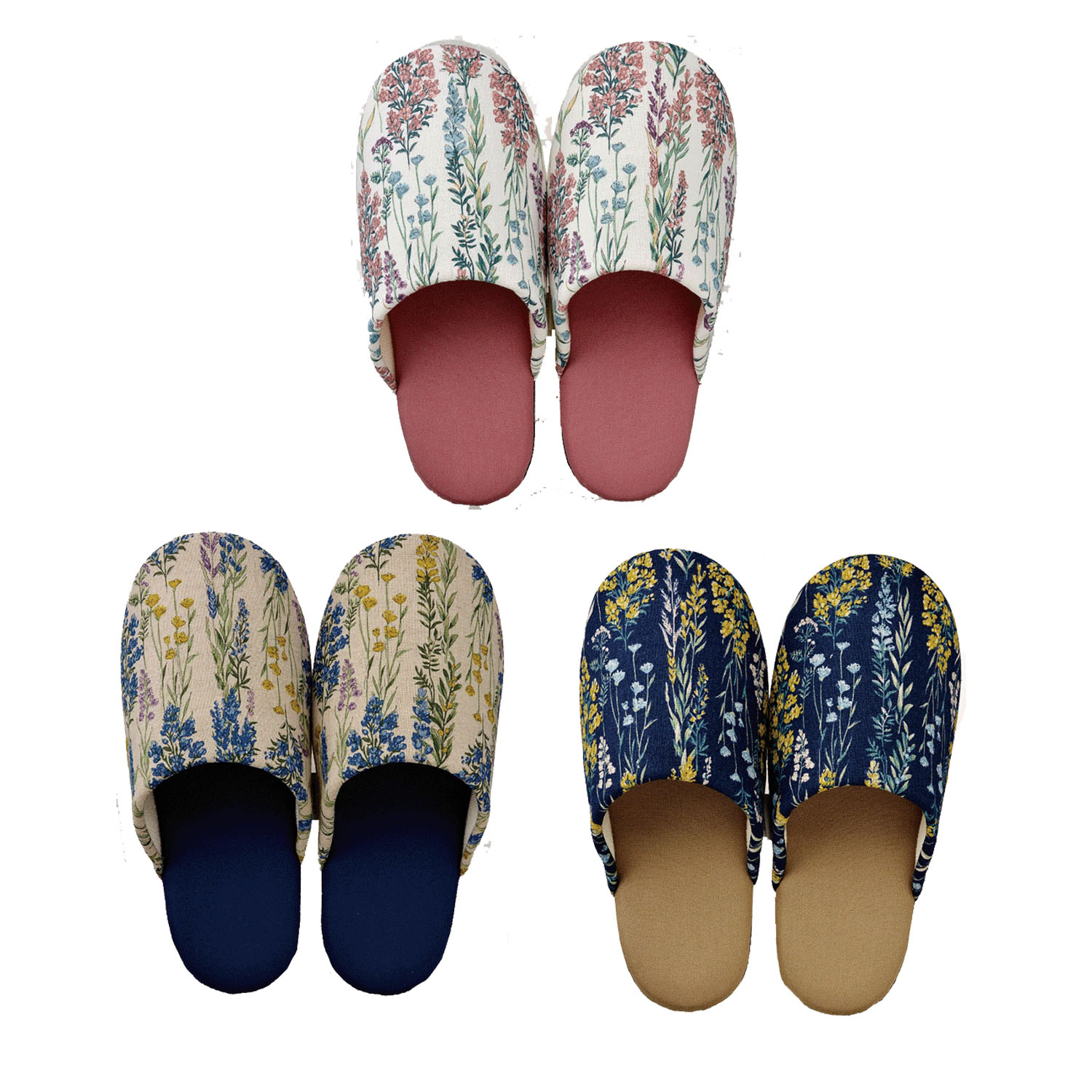 ボタニカル スリッパ