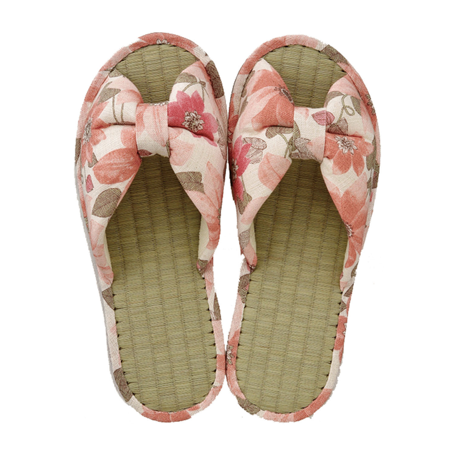 テッセン い草リボンスリッパ - 画像2