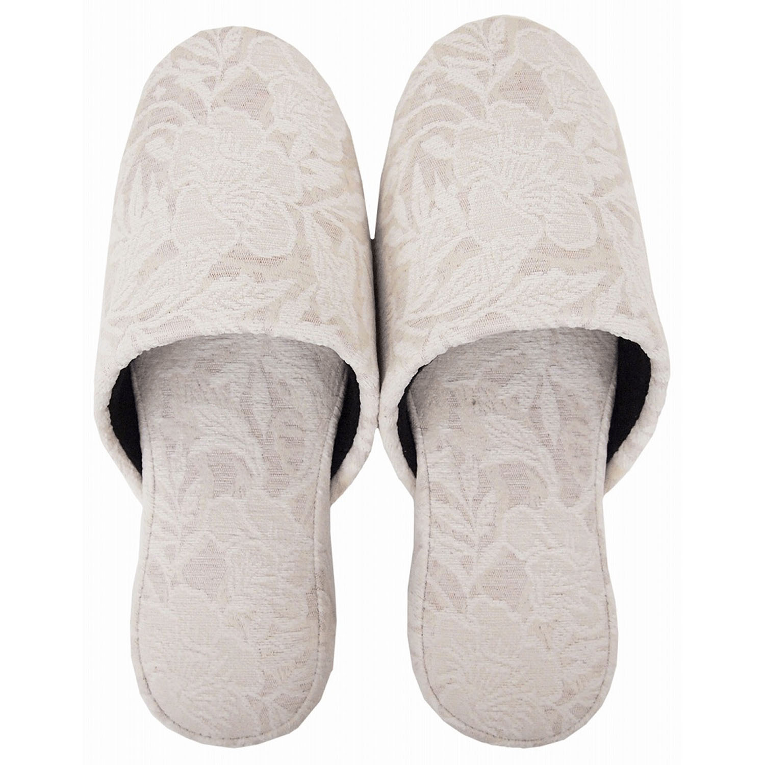 プレーンフラワー吊り込みスリッパ - 画像2