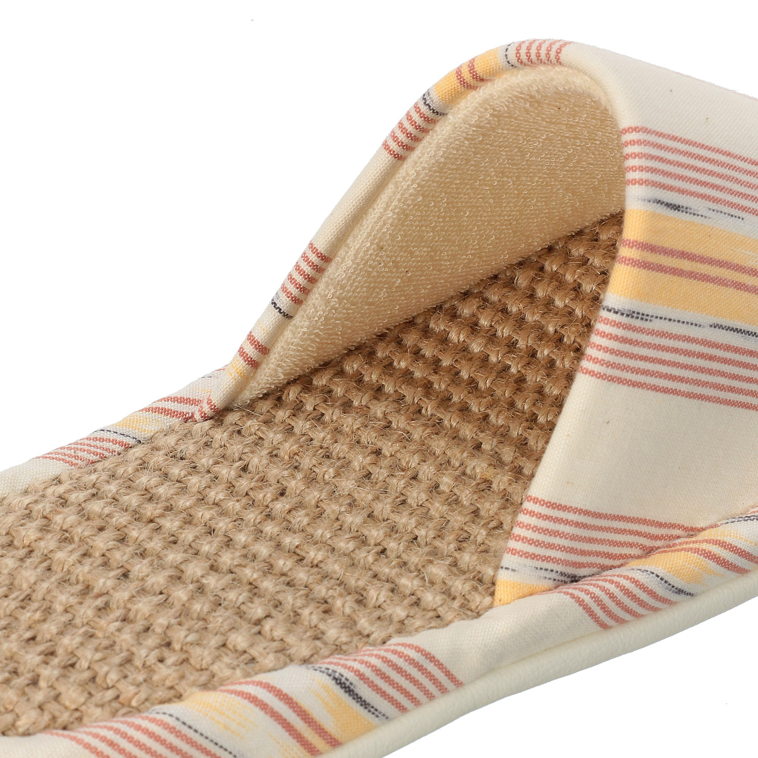 ミックスストライプ麻中スリッパM - 画像4