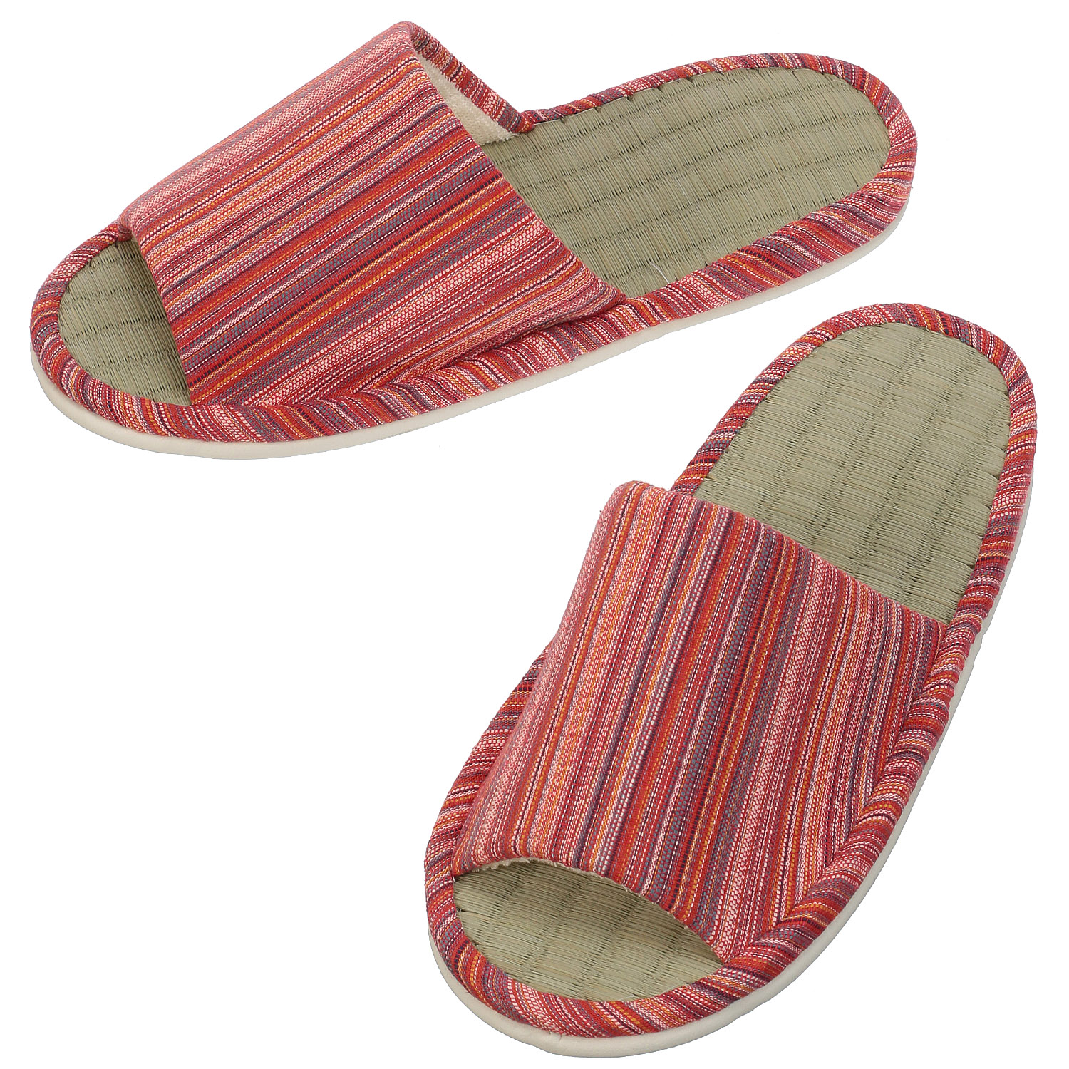 しじらボーダー畳中スリッパM - 画像2