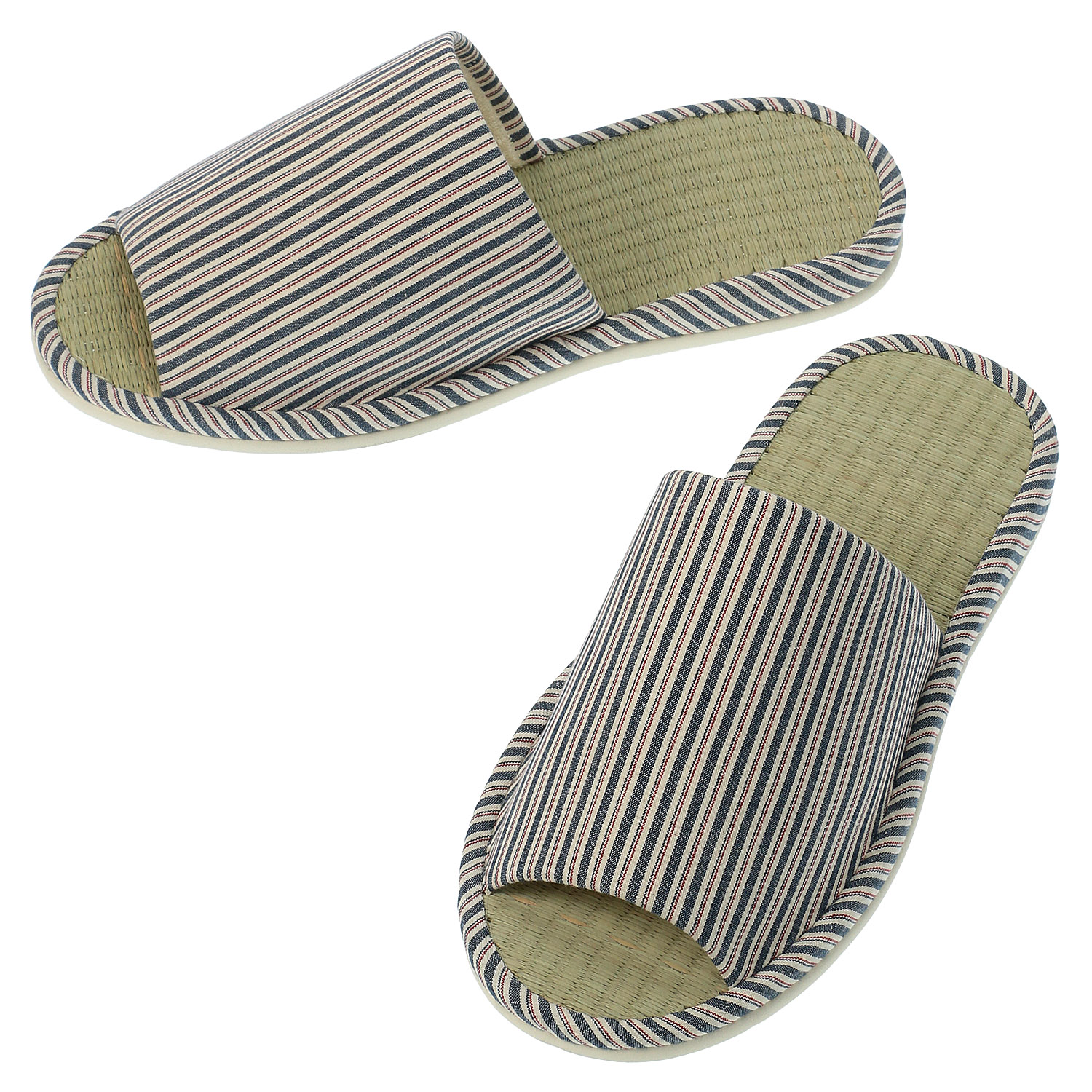 縞模様畳中スリッパL - 画像2