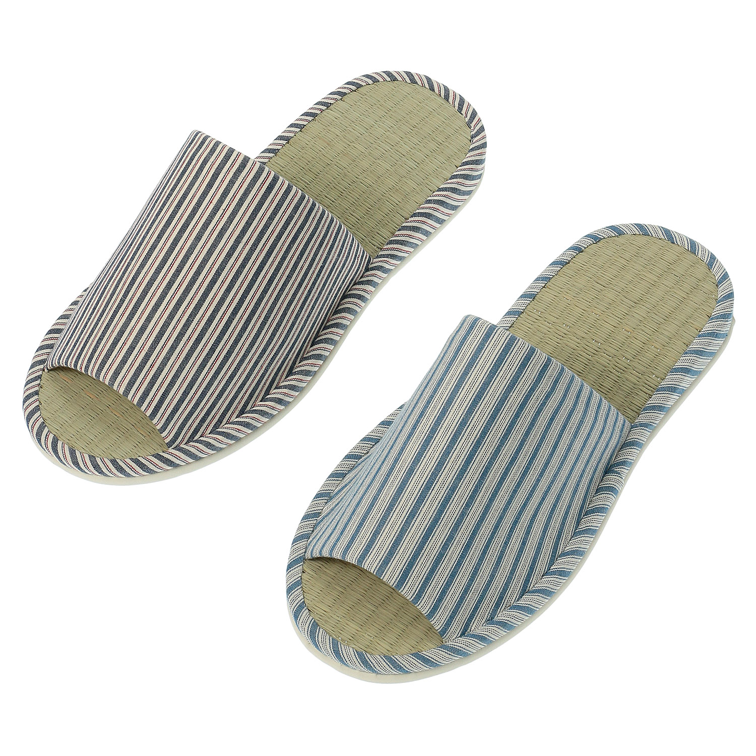 縞模様畳中スリッパL