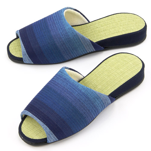 藍染吊り込み 畳スリッパL - 画像2