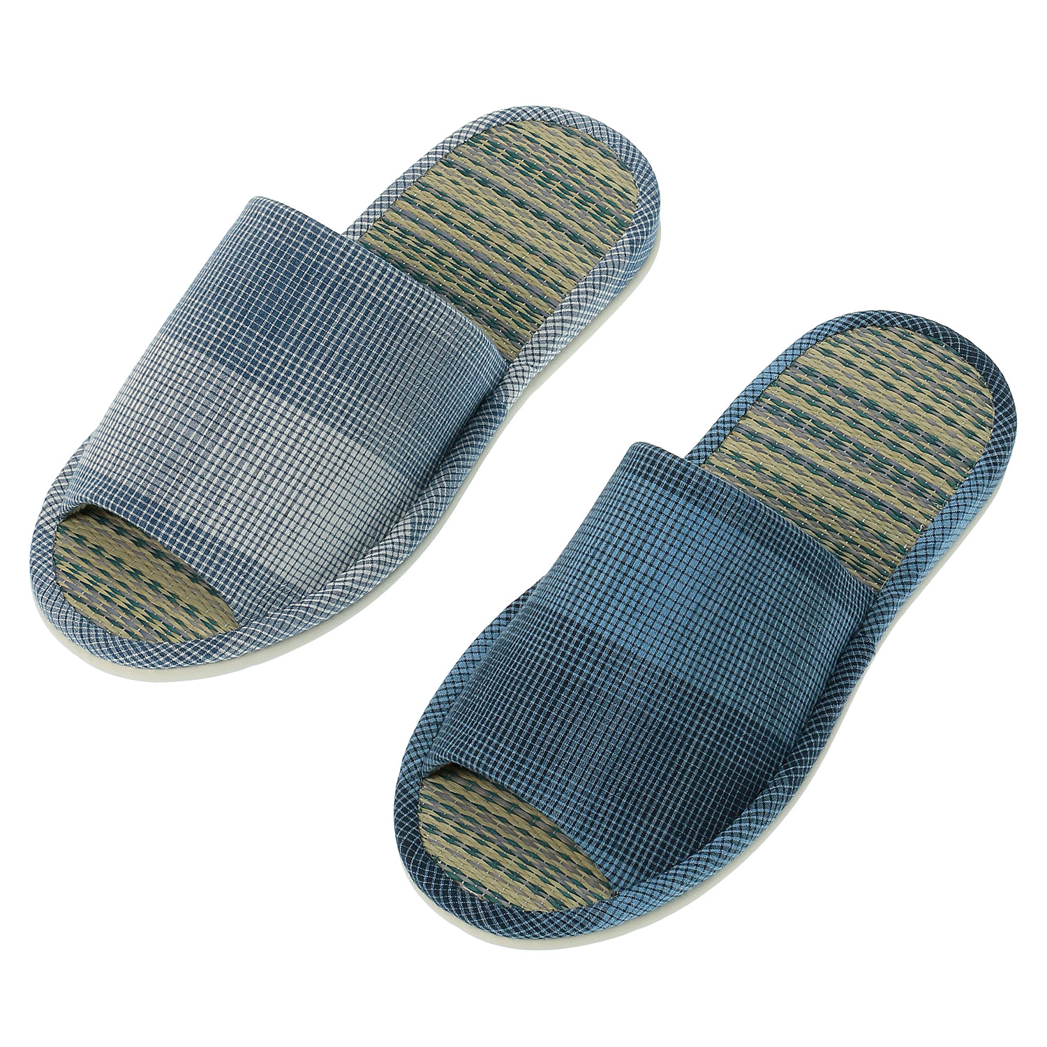 格子柄畳中スリッパL