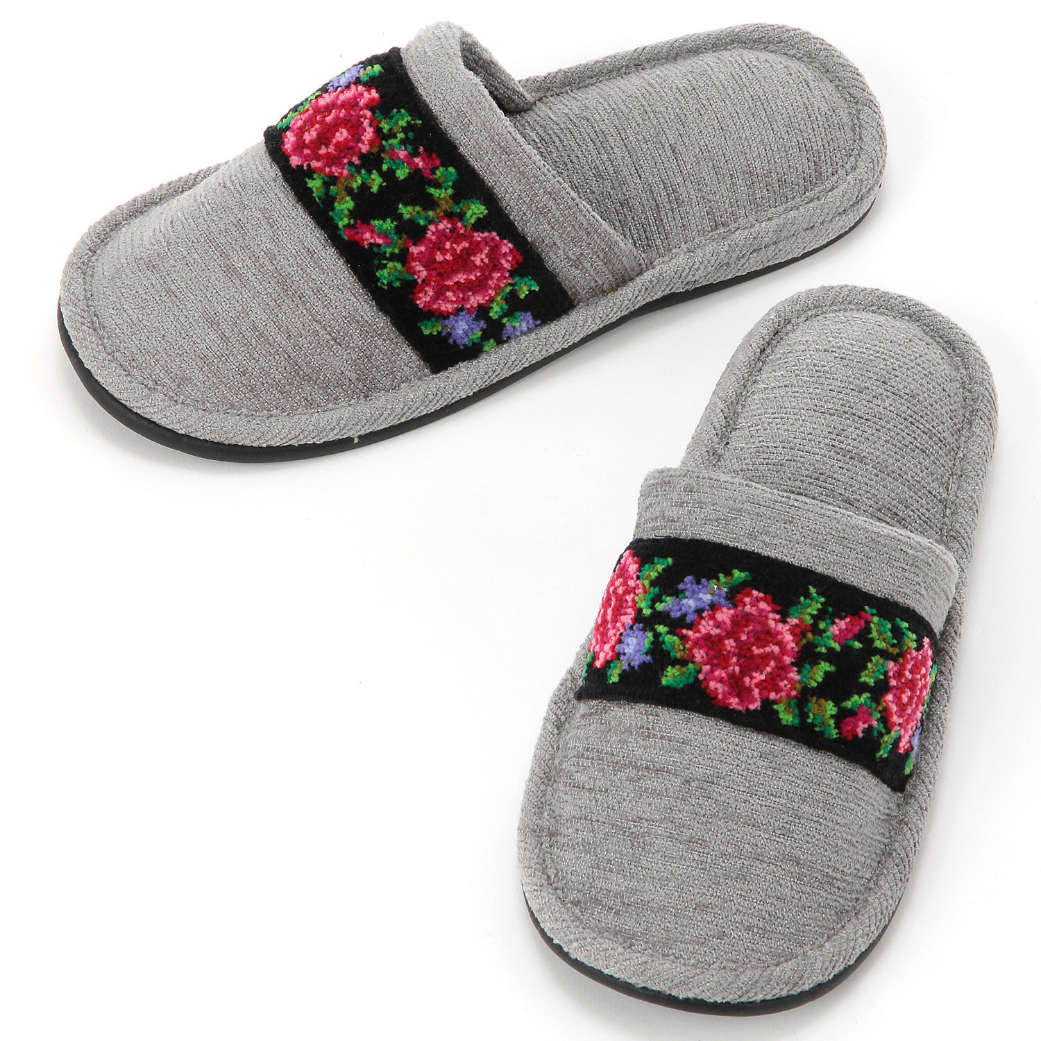 シュニールテープ外縫いスリッパ