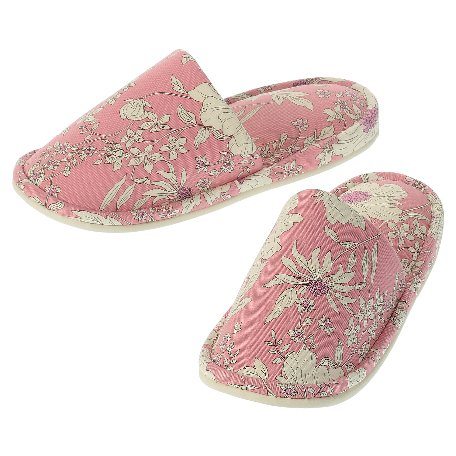 花柄外縫いスリッパ - 画像3